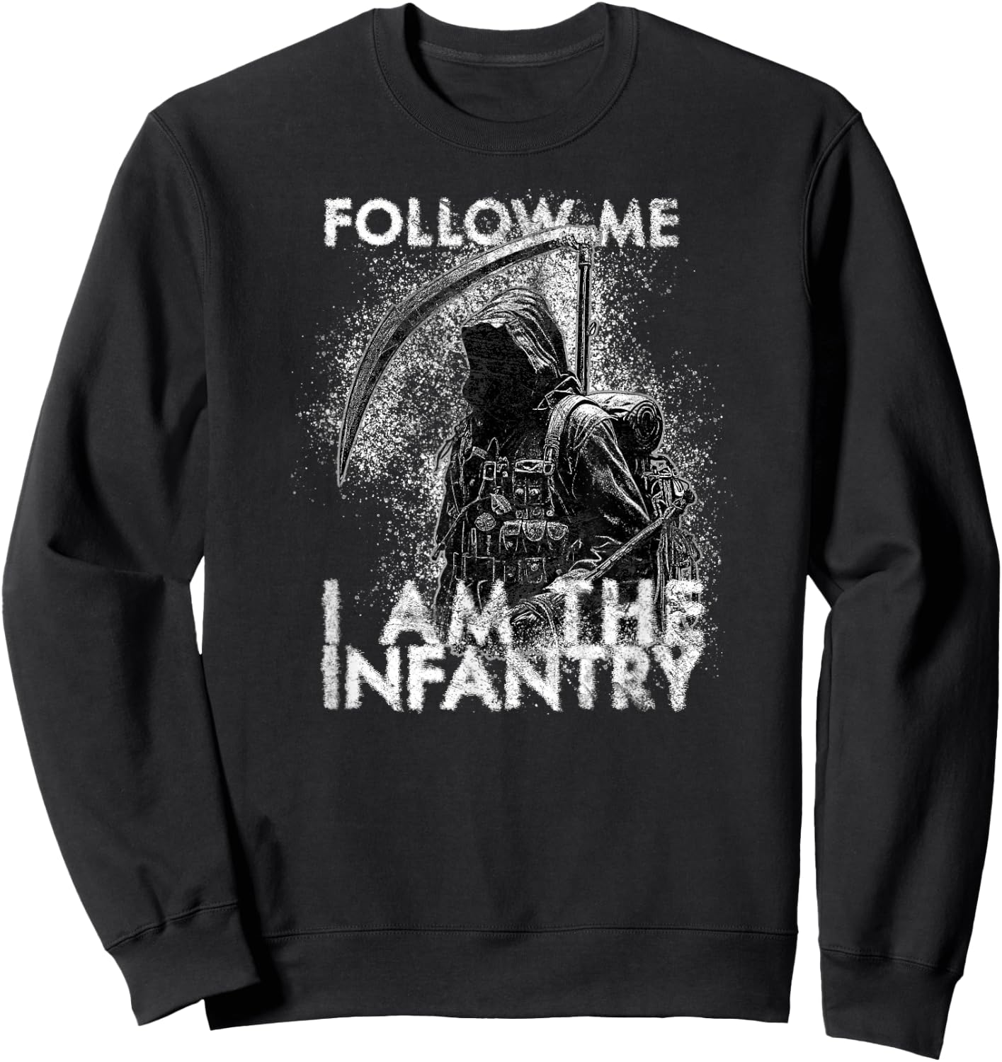 American Marauder: Infantry Grim Reaper Follow Me Sweatshirt - Sweatshirt | Black