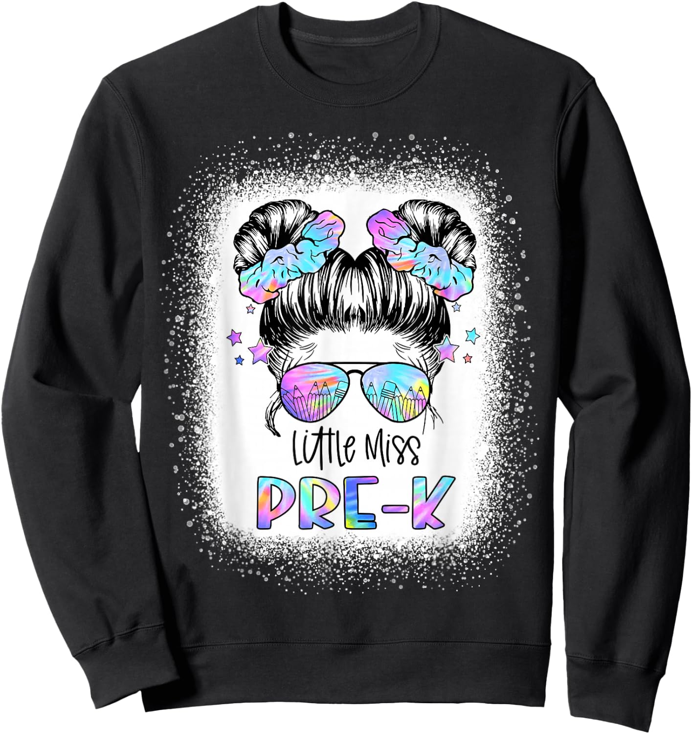 Little Miss PRE-K First Day of School 1st Day Preschool Girl Sweatshirt - Sweatshirt | Black