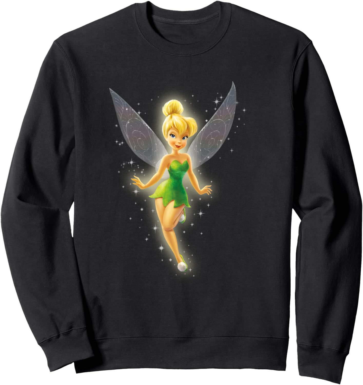 Tinkerbell Beautiful Fairy , Black, S Sweatshirt - Sweatshirt | Black