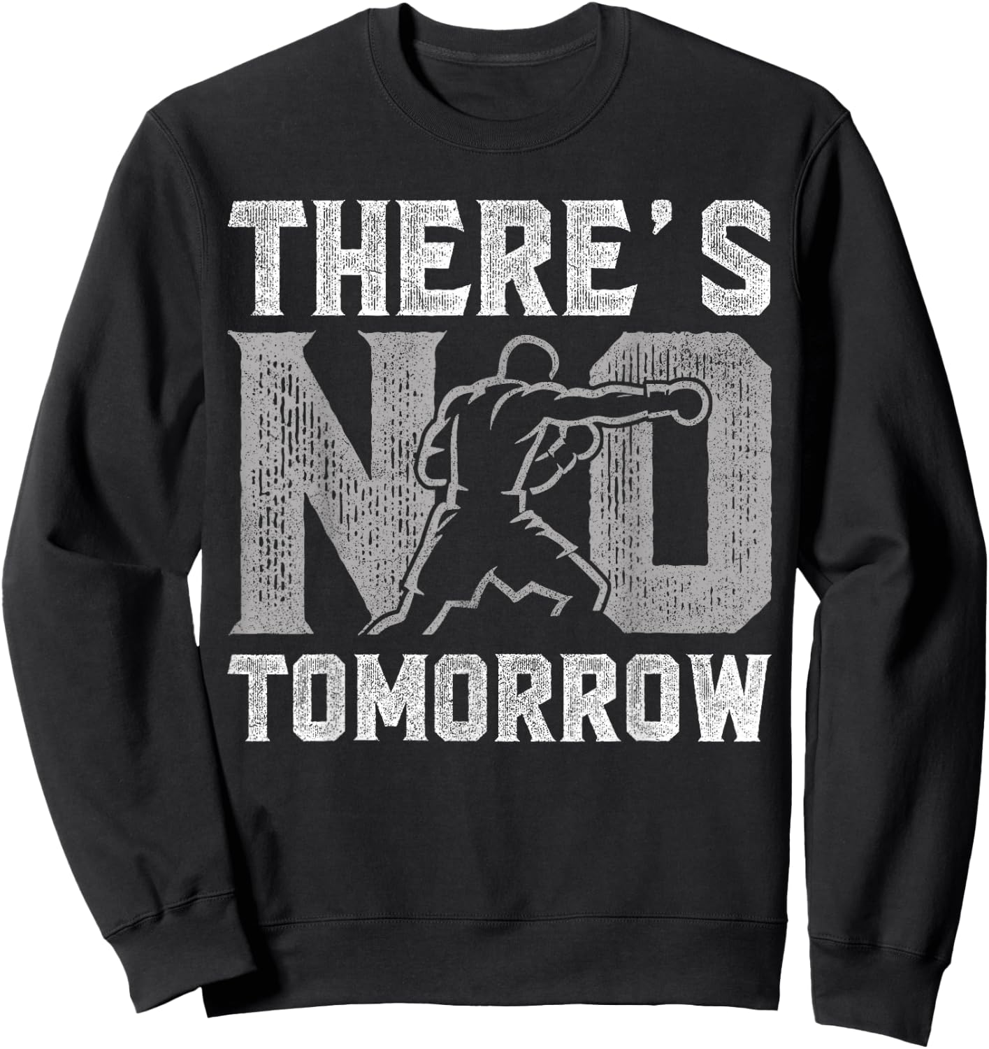 There is no tomorrow, Boxer Man Sweatshirt - Sweatshirt | Black