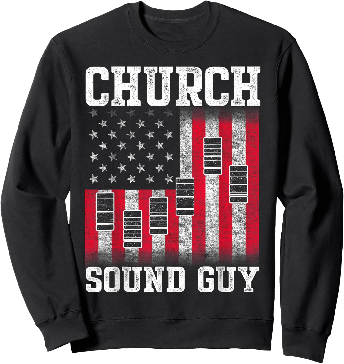 Church Sound Guy Instrument Audio Tech Engineer DA1 Sweatshirt - Sweatshirt | Black