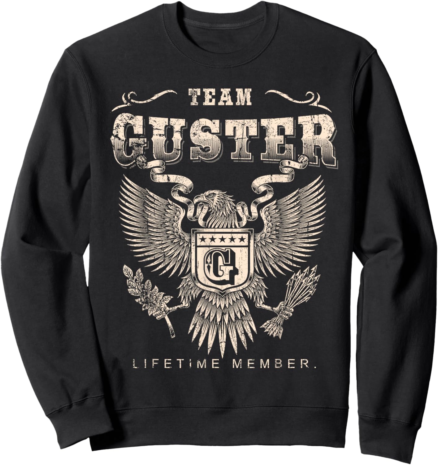 Team Guster Lifetime Member - Guster Name Sweatshirt - Sweatshirt | Black