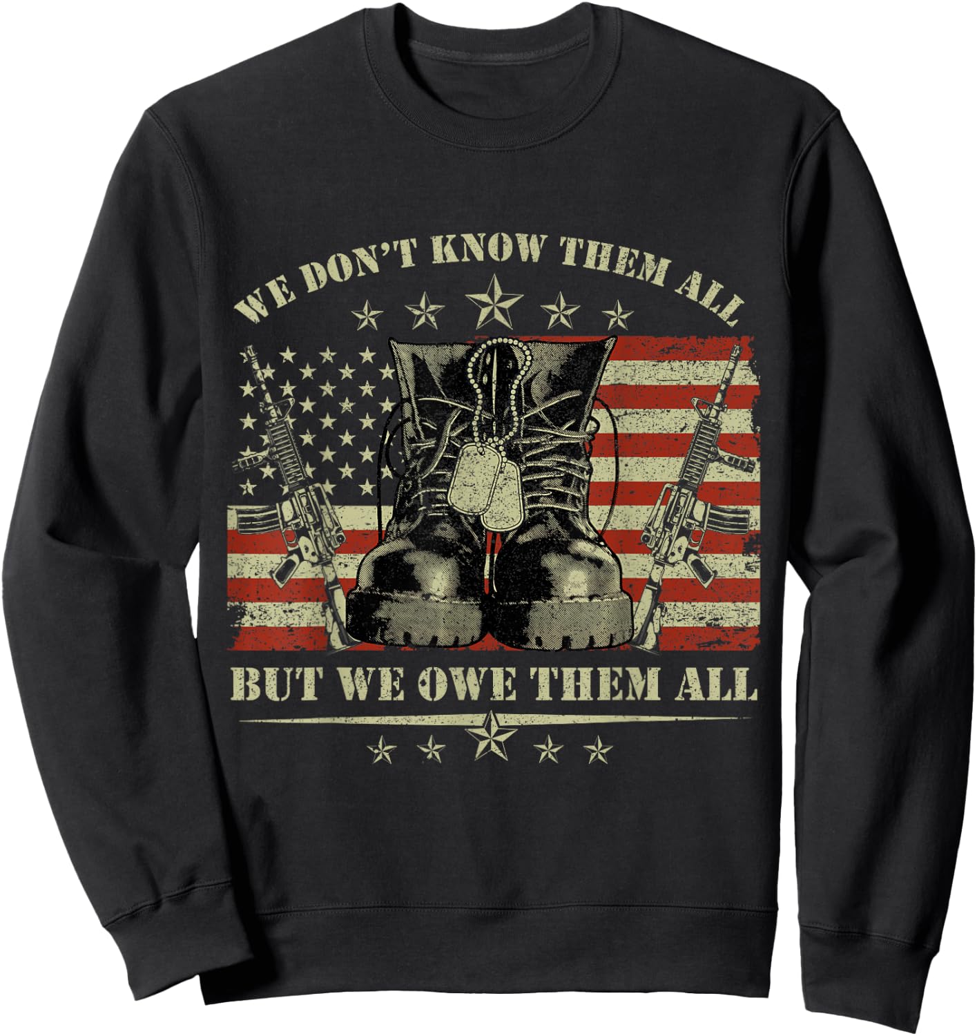 All Gave Some Some Gave All - Veteran & Memorial's Day Sweatshirt - Sweatshirt | Black