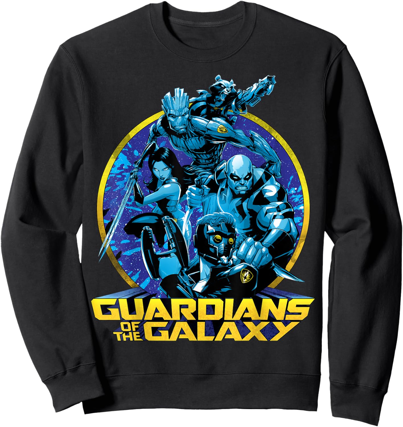 Marvel Guardians of the Galaxy Defend Graphic , Black, S Sweatshirt - Sweatshirt | Black
