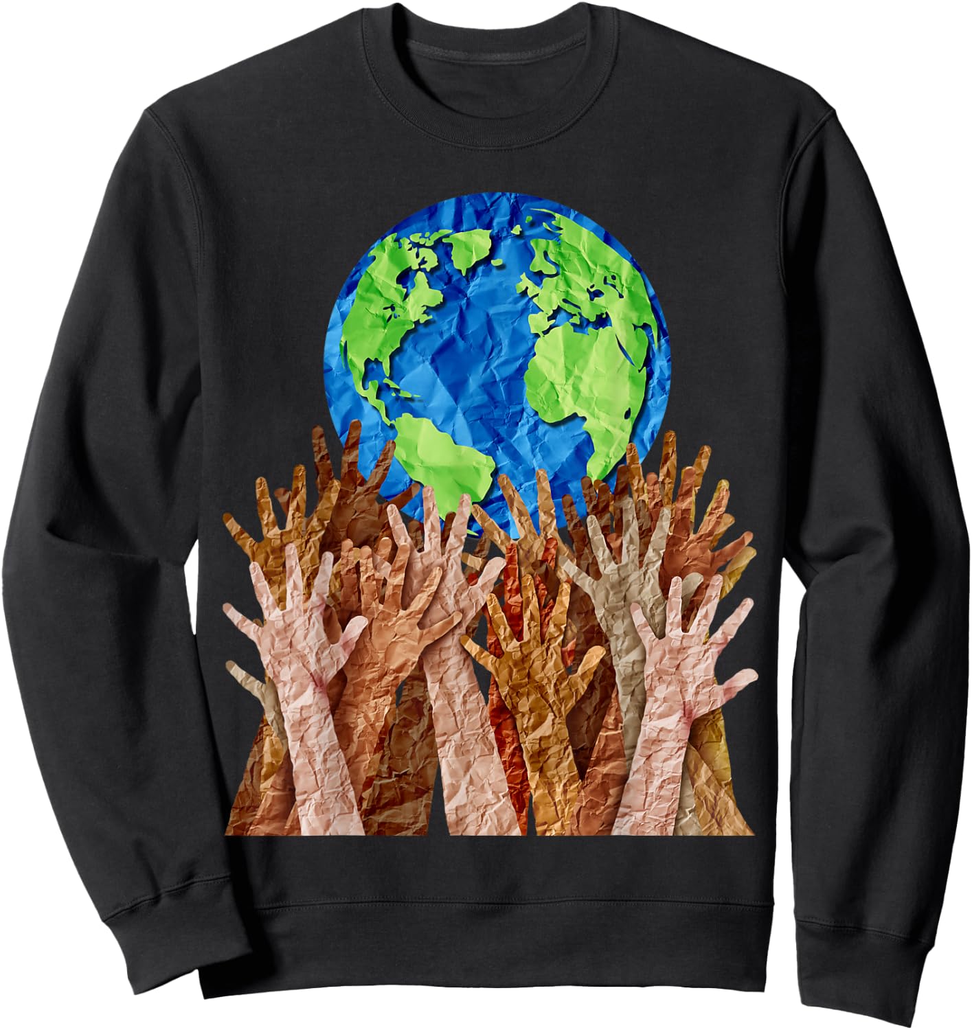 World day as diverse cultures and multiculturalism society Sweatshirt - Sweatshirt | Black