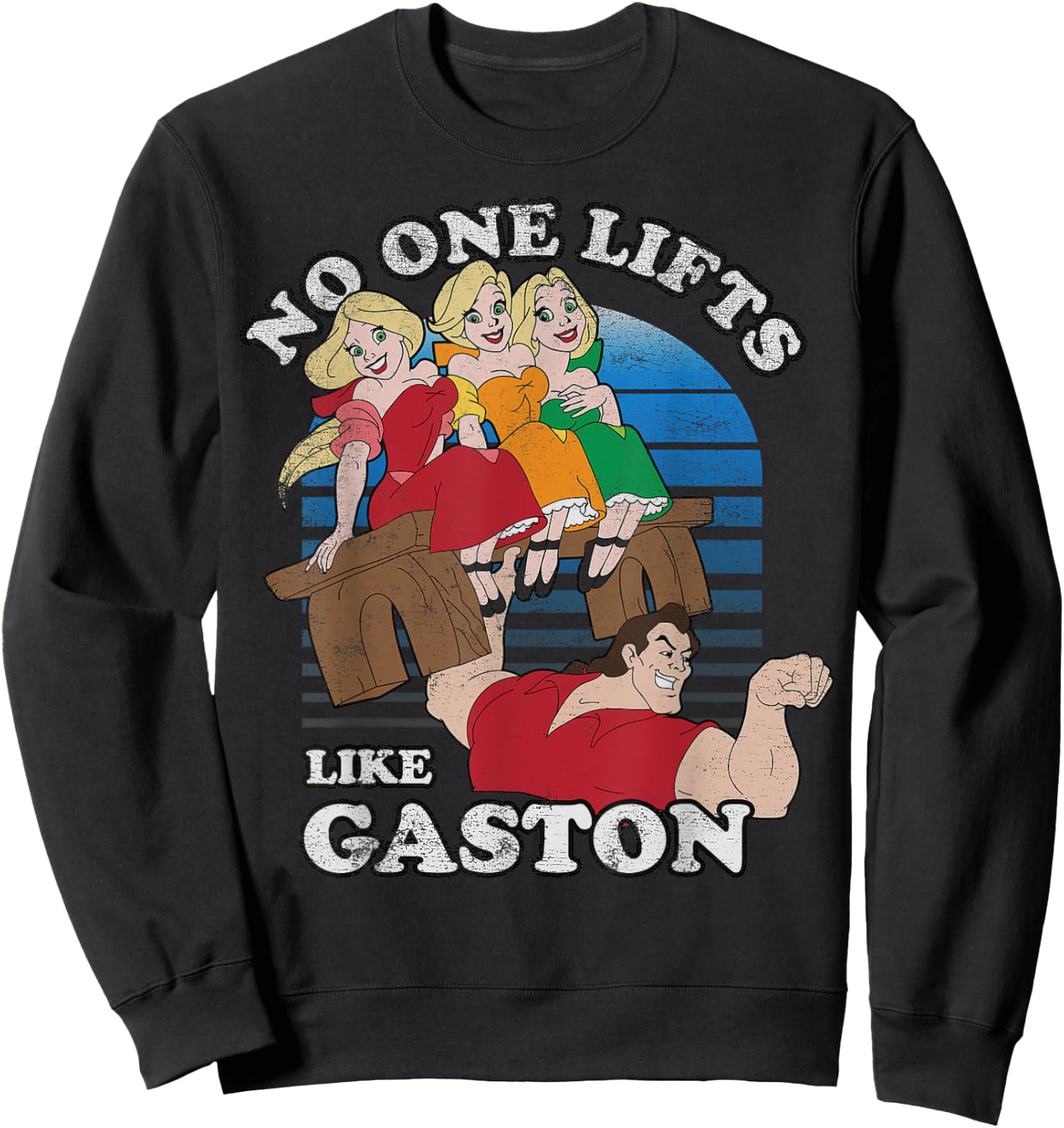 Disney Beauty and the Beast Lifts Like Gaston Sweatshirt - Sweatshirt | Black