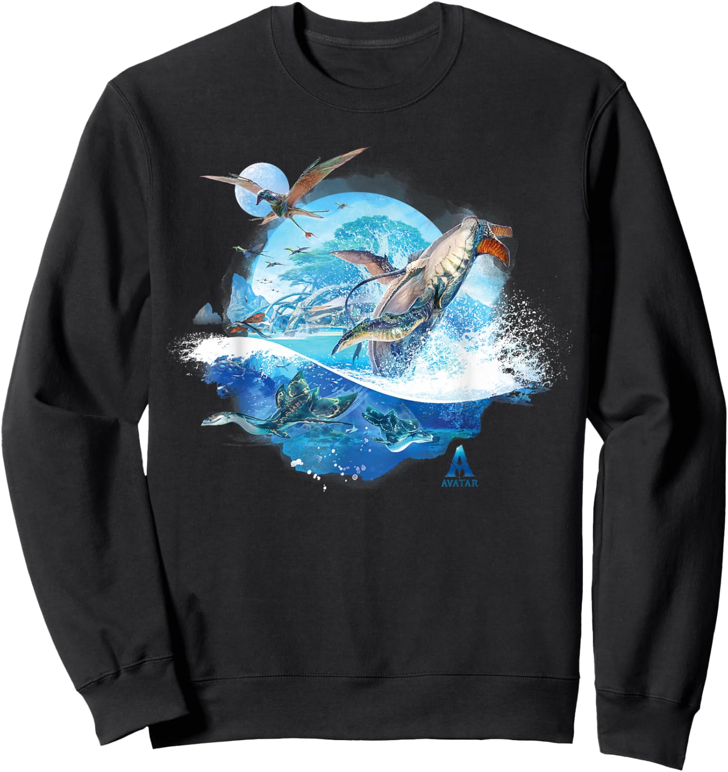Avatar: The Way of Water Creatures of Sea and Sky , black Sweatshirt - Sweatshirt | Black
