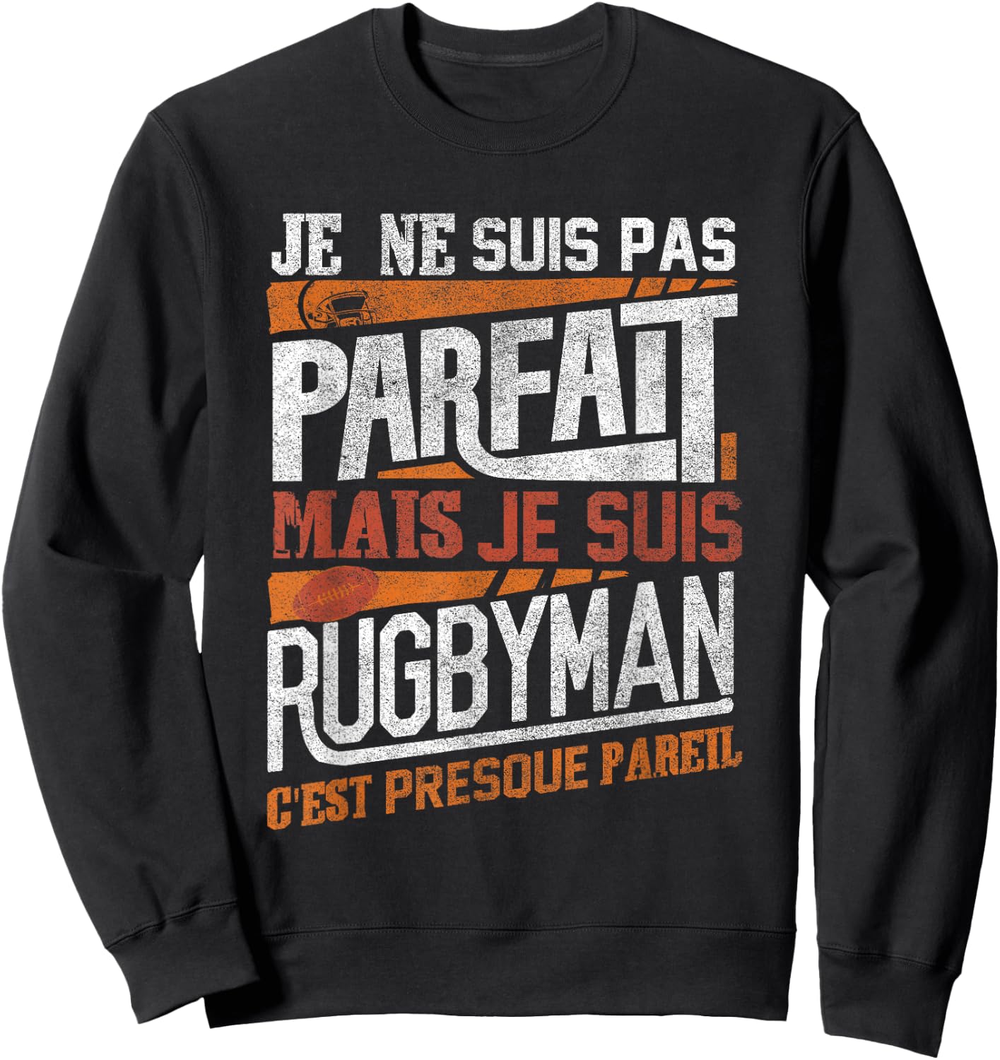 Rugby Shirt Men Children Gift Rugby Player , Black Sweatshirt - Sweatshirt | Black