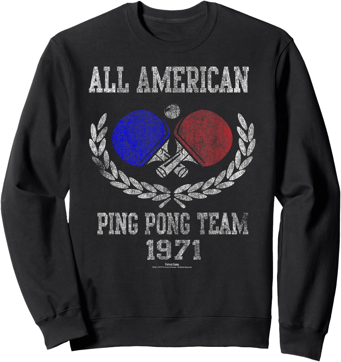 Forrest Gump Ping Pong Sweatshirt - Sweatshirt | Black