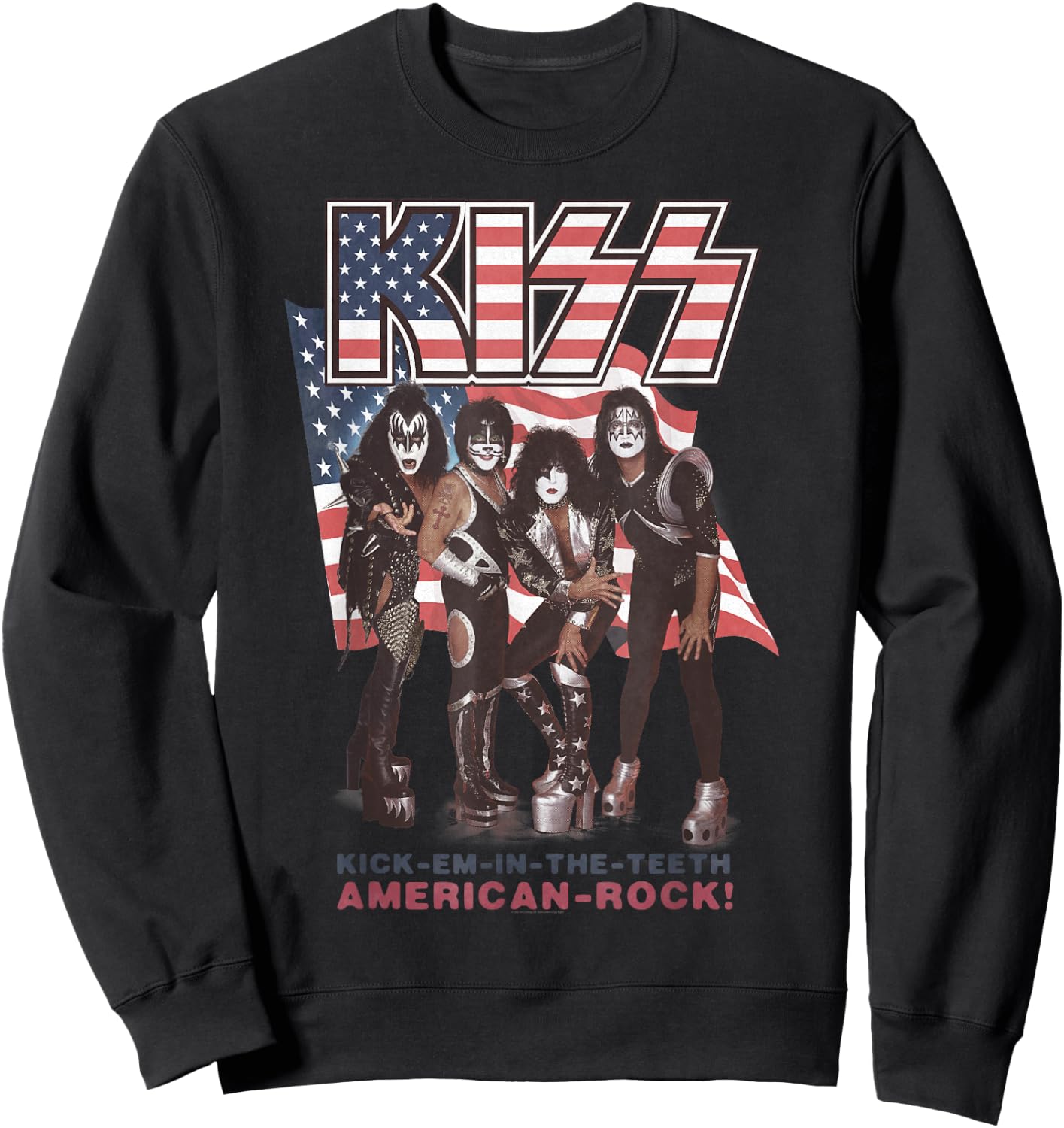 KISS - Kick Em in The Teeth Sweatshirt - Sweatshirt | Black