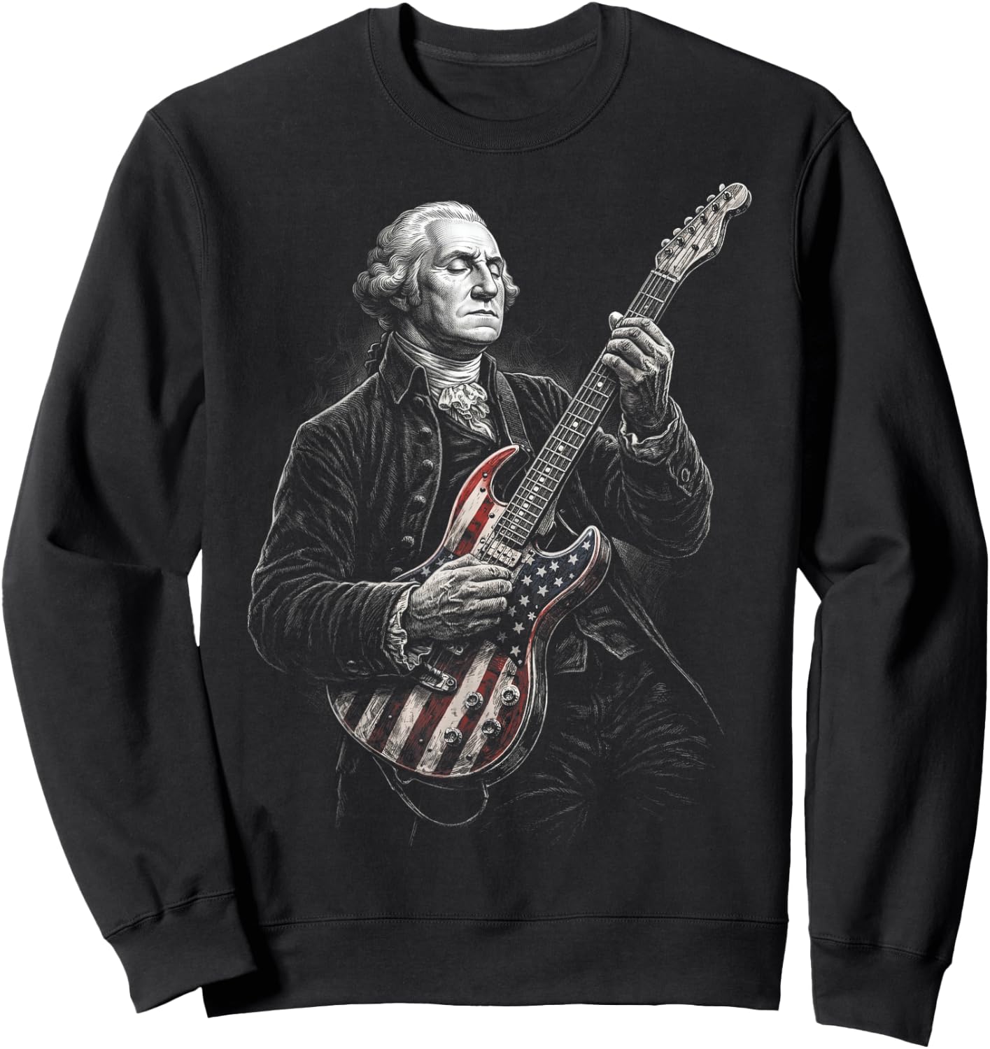 George Washington Guitar Sweatshirt - Sweatshirt | Black