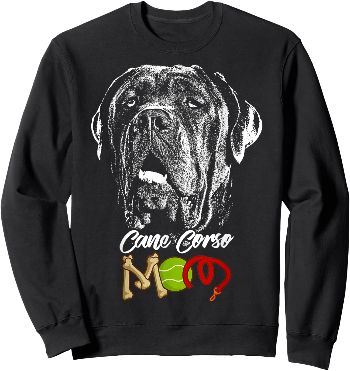 Cute Cane Corso Mom Sweatshirt - Sweatshirt | Black
