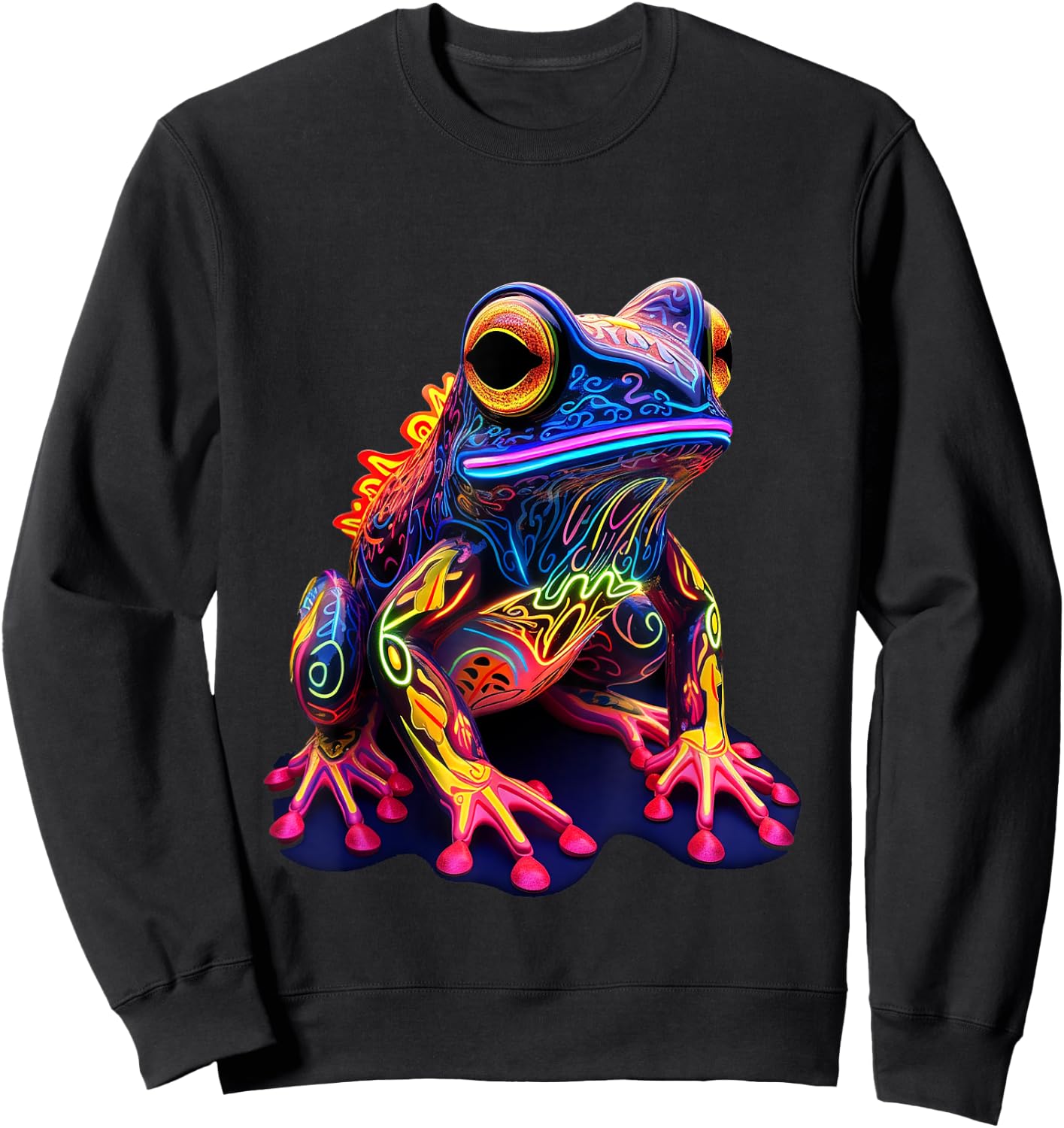 Glowing Frog Sweatshirt - Sweatshirt | Black