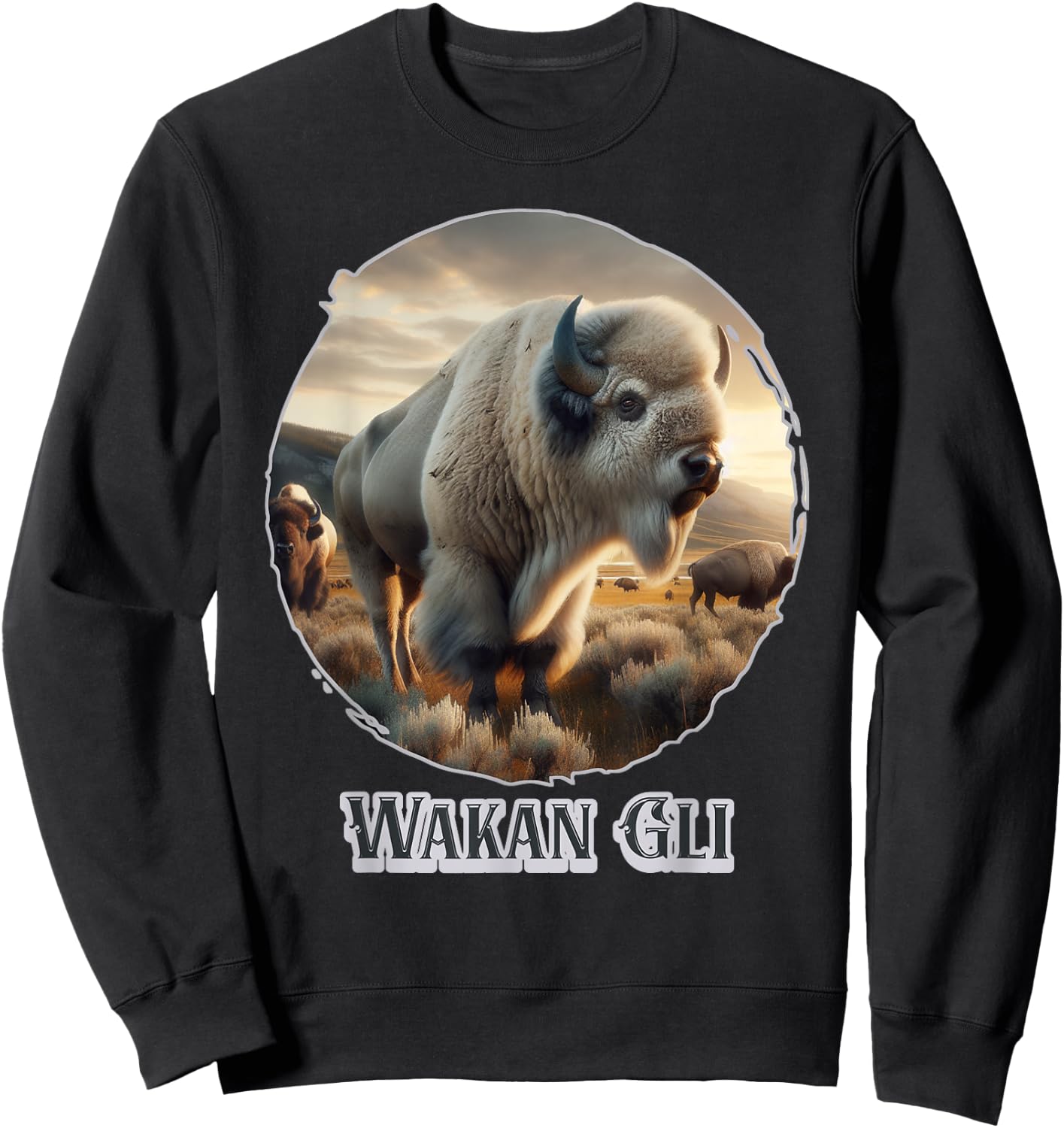 The White Buffalo Of The Lakota Nation Prophecy Is Wakan Gli Sweatshirt - Sweatshirt | Black