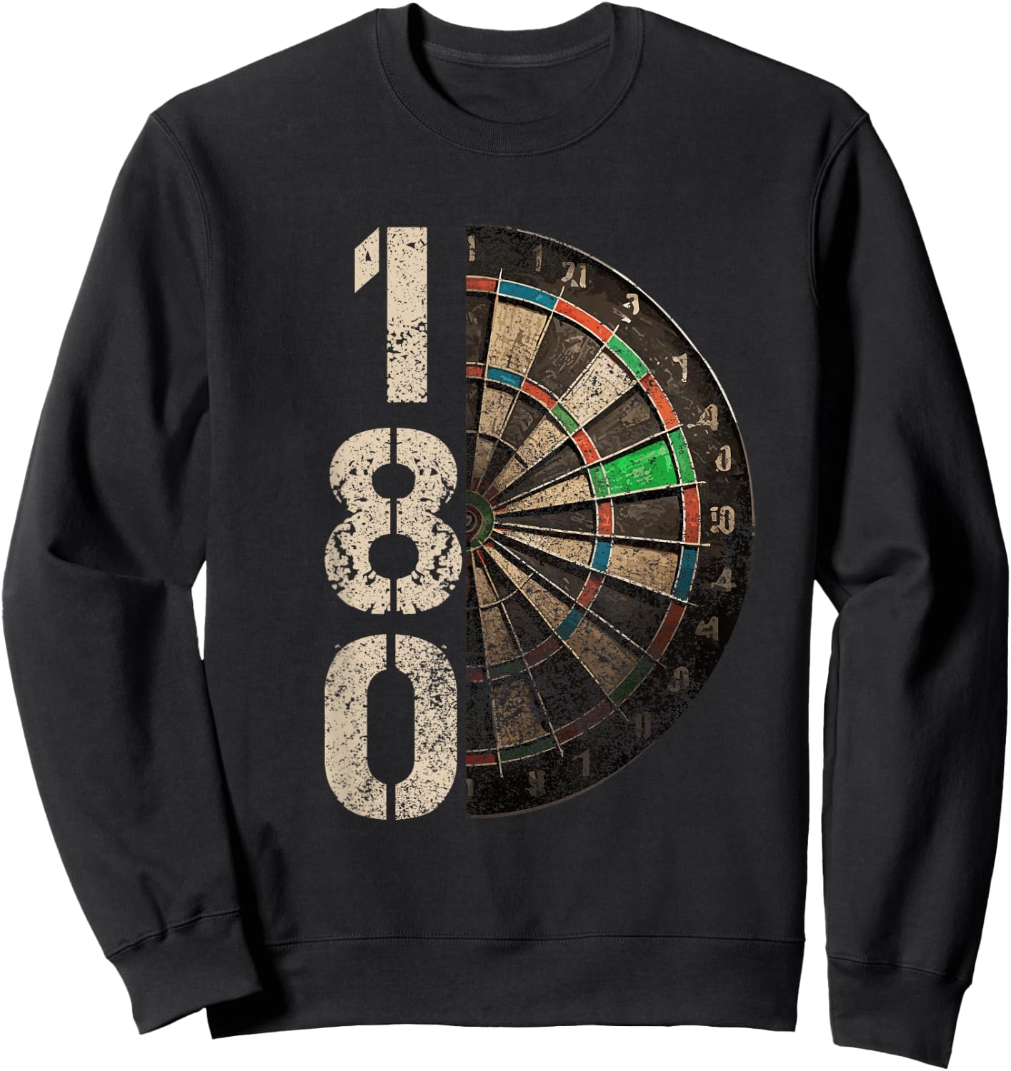 Dartboard 180 Men's , black Sweatshirt - Sweatshirt | Black
