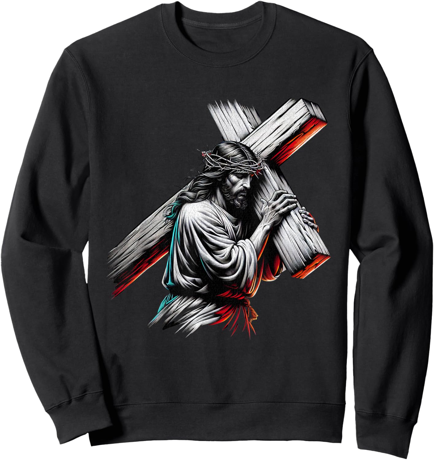 Jesus Believe The Way The Truth The Life , black Sweatshirt - Sweatshirt | Black