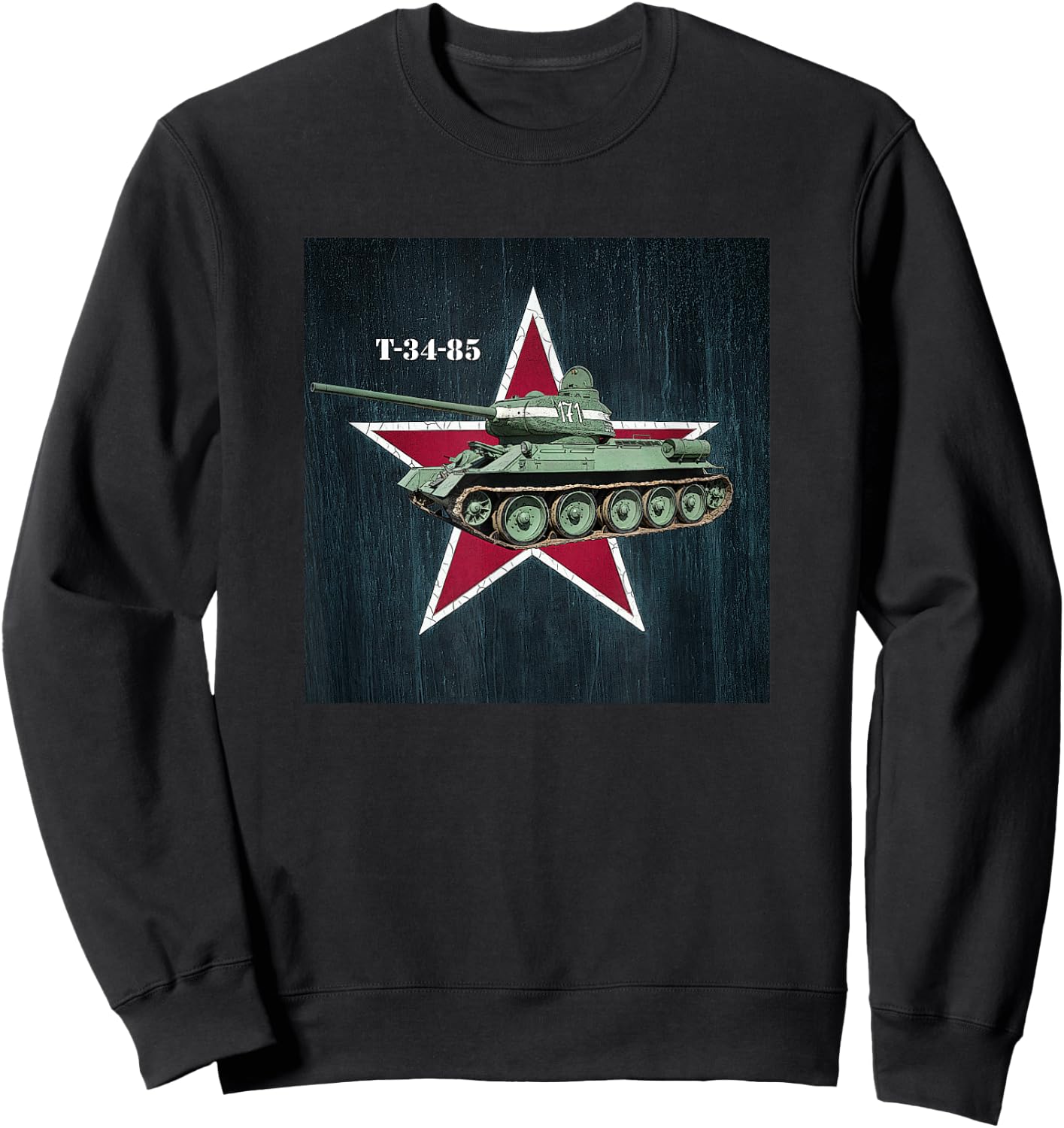 Soviet World War 2 Tank T-34-85 Sweatshirt - Sweatshirt | Black