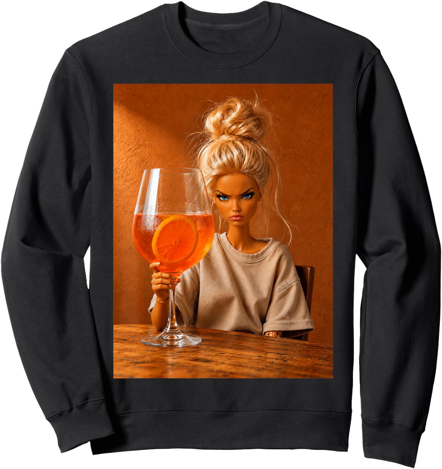 Sommer Fun Spritz Aperitif Sweatshirt - Sweatshirt | Black
