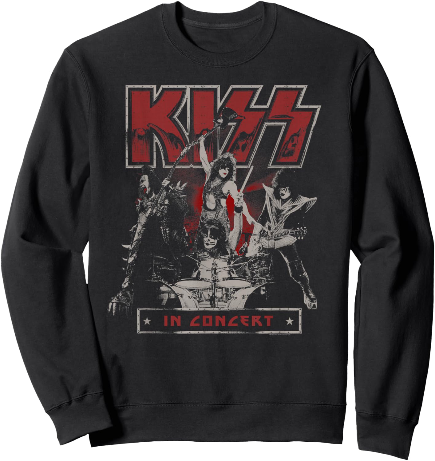 KISS - Live In Concert Sweatshirt - Sweatshirt | Black