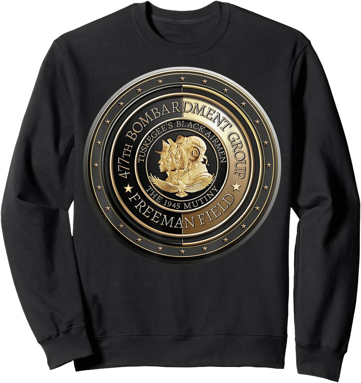 Freeman Field Mutiny Tuskegee Black Airmen Aviation History Sweatshirt - Sweatshirt | Black