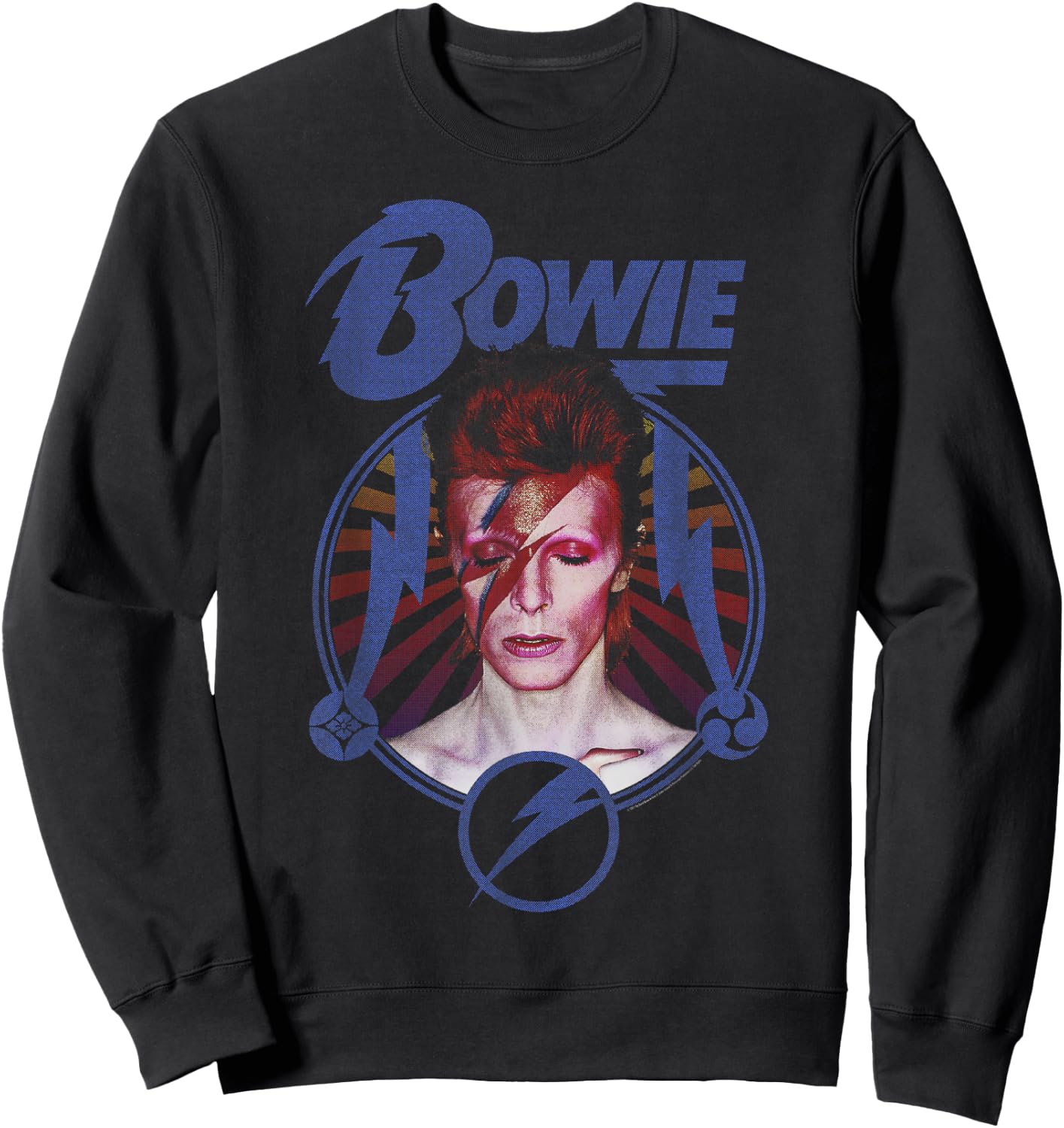 David Bowie - Blue Blitz , black Sweatshirt - Sweatshirt | Black