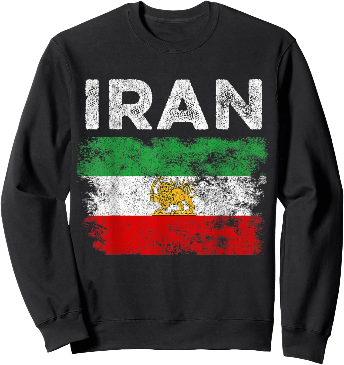 Iran Flag Sweatshirt - Sweatshirt | Black