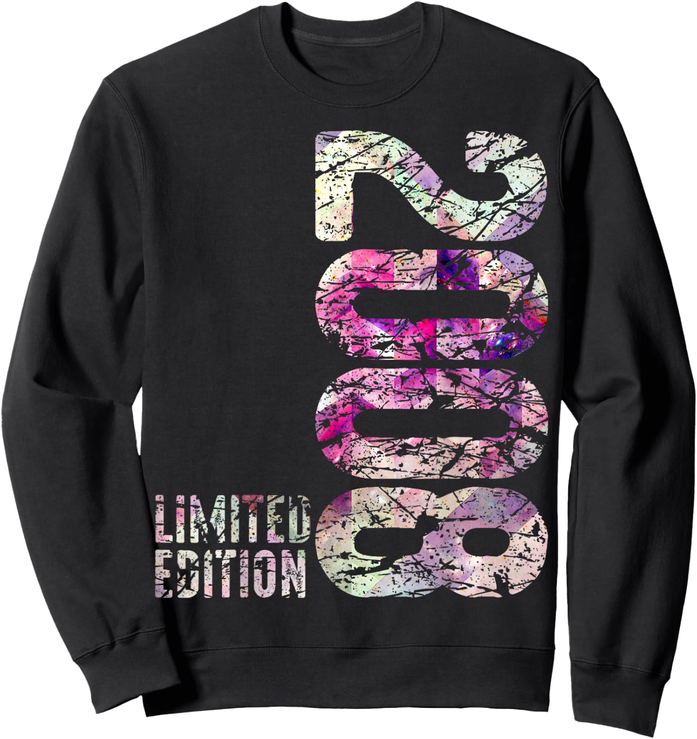 15th Birthday Boy Girl 15 Years 2008 Funny Gift , black Sweatshirt - Sweatshirt | Black