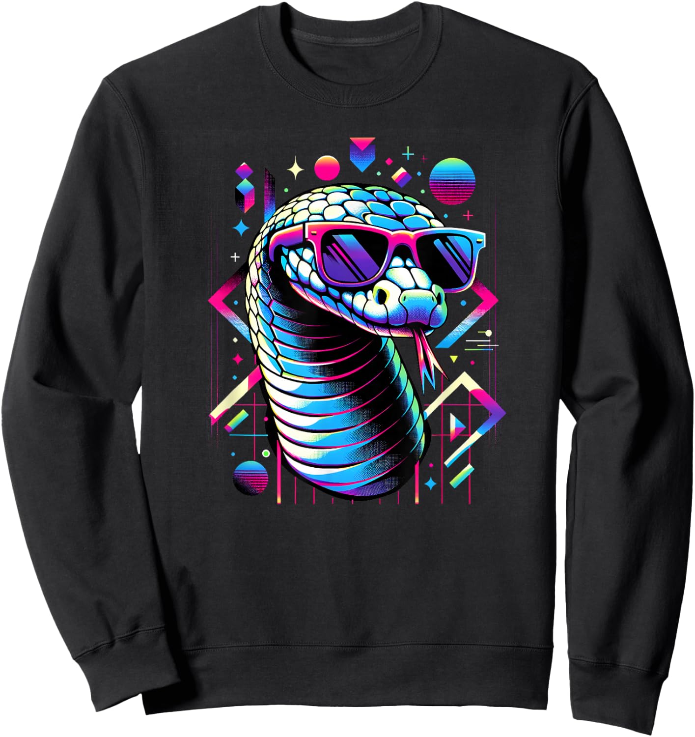 and Kids Vintage Retro Snake Lover Sweatshirt - Sweatshirt | Black