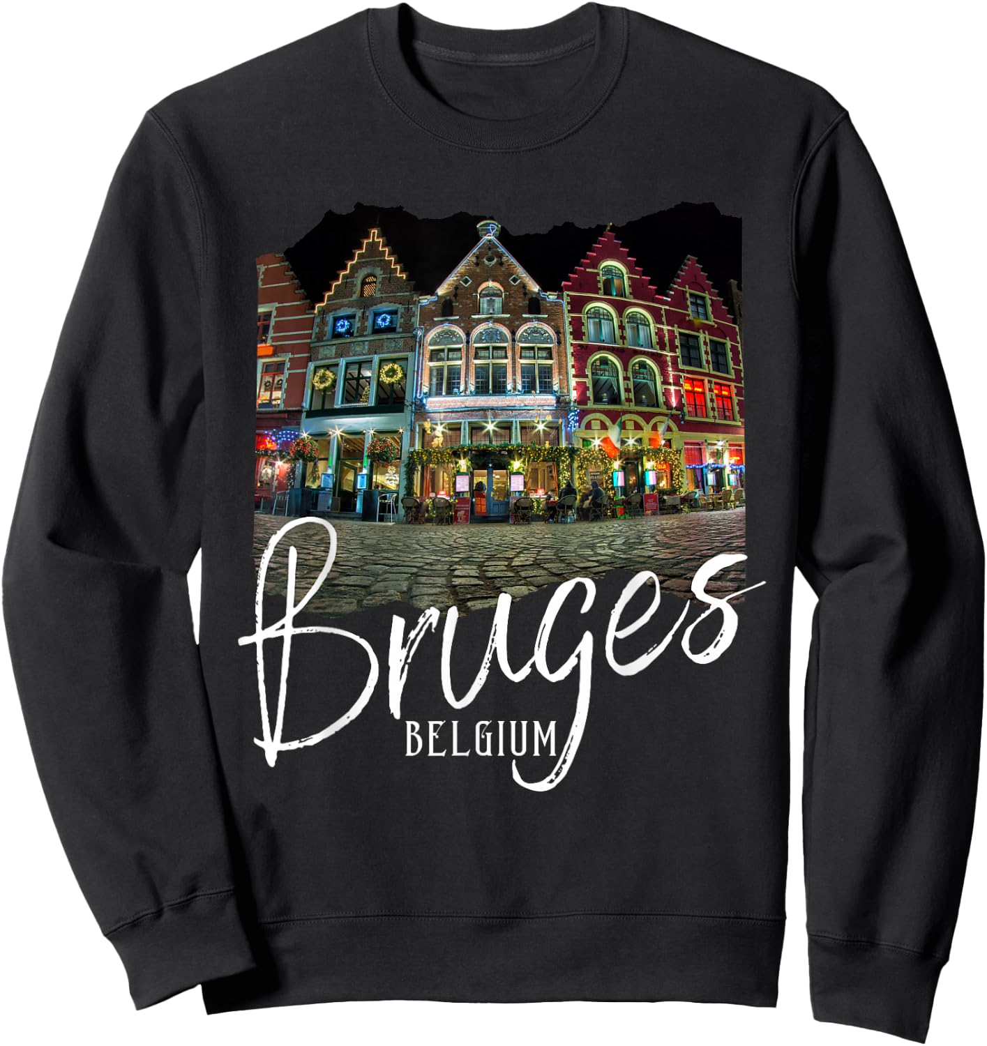 Christmas Souvenir Bruges Belgium Bruges Sweatshirt - Sweatshirt | Black