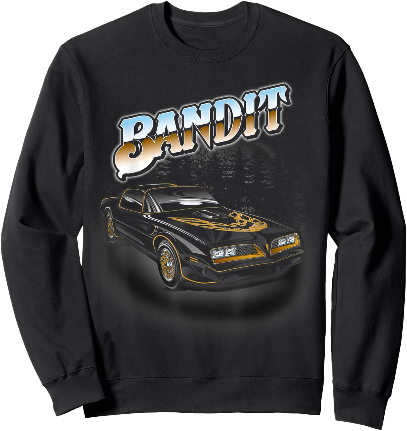 Vintage Bandit 1977 Classic Art Cars Outfits Snowman Sweatshirt - Sweatshirt | Black