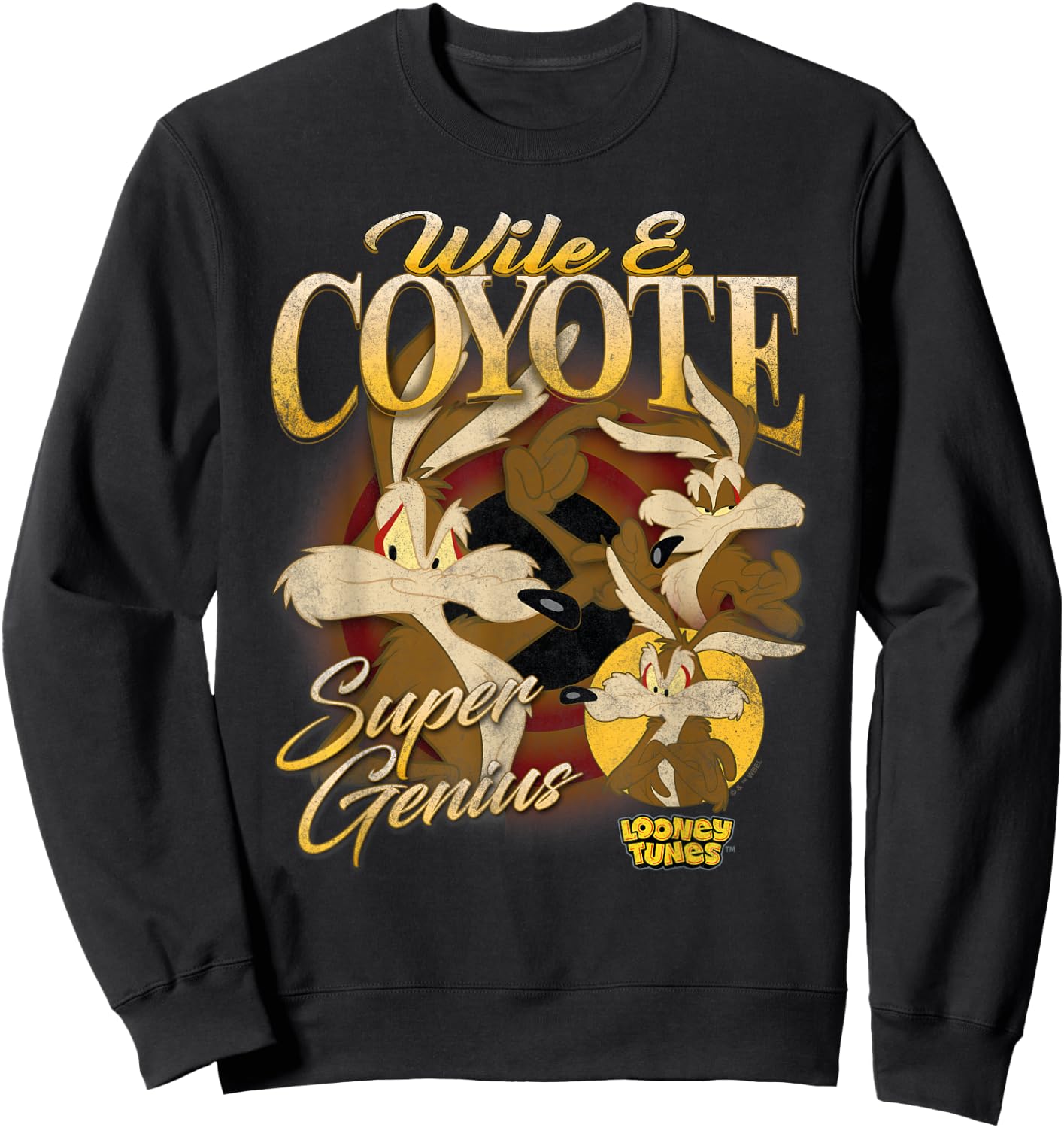 Looney Tunes Bootleg Wile E Coyote Sweatshirt - Sweatshirt | Black