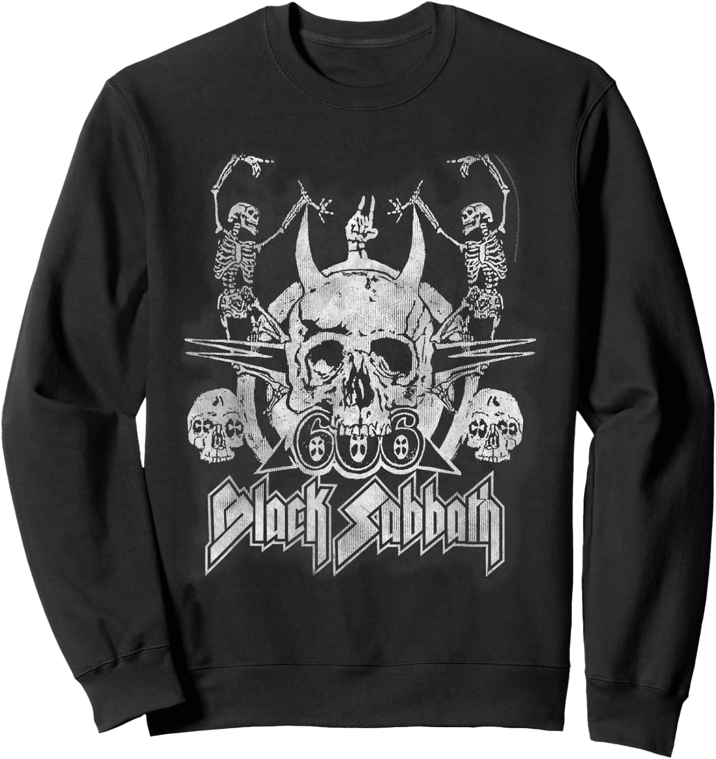 Black Sabbath Offizielles Vintage-Tanzkelett Sweatshirt - Sweatshirt | Black