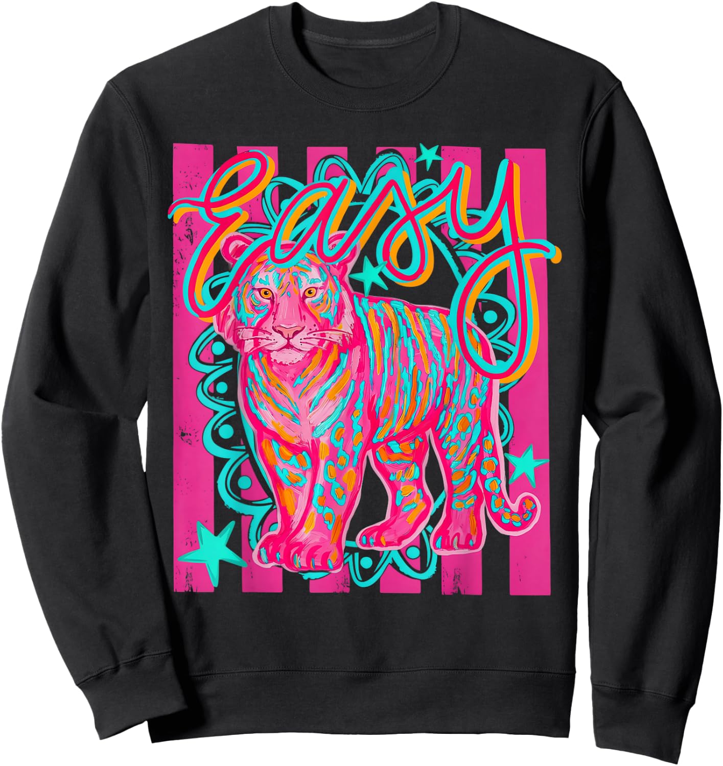 Preppy Easy Tiger Last Day of School Sweatshirt - Sweatshirt | Black