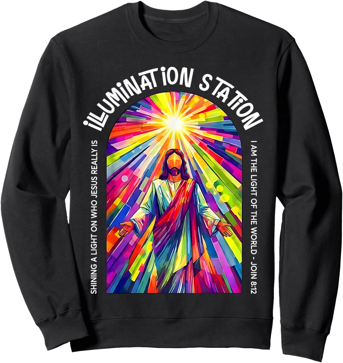 VBSCrew 2026 Illumination-Station Vacation Bible School Sweatshirt - Sweatshirt | Black