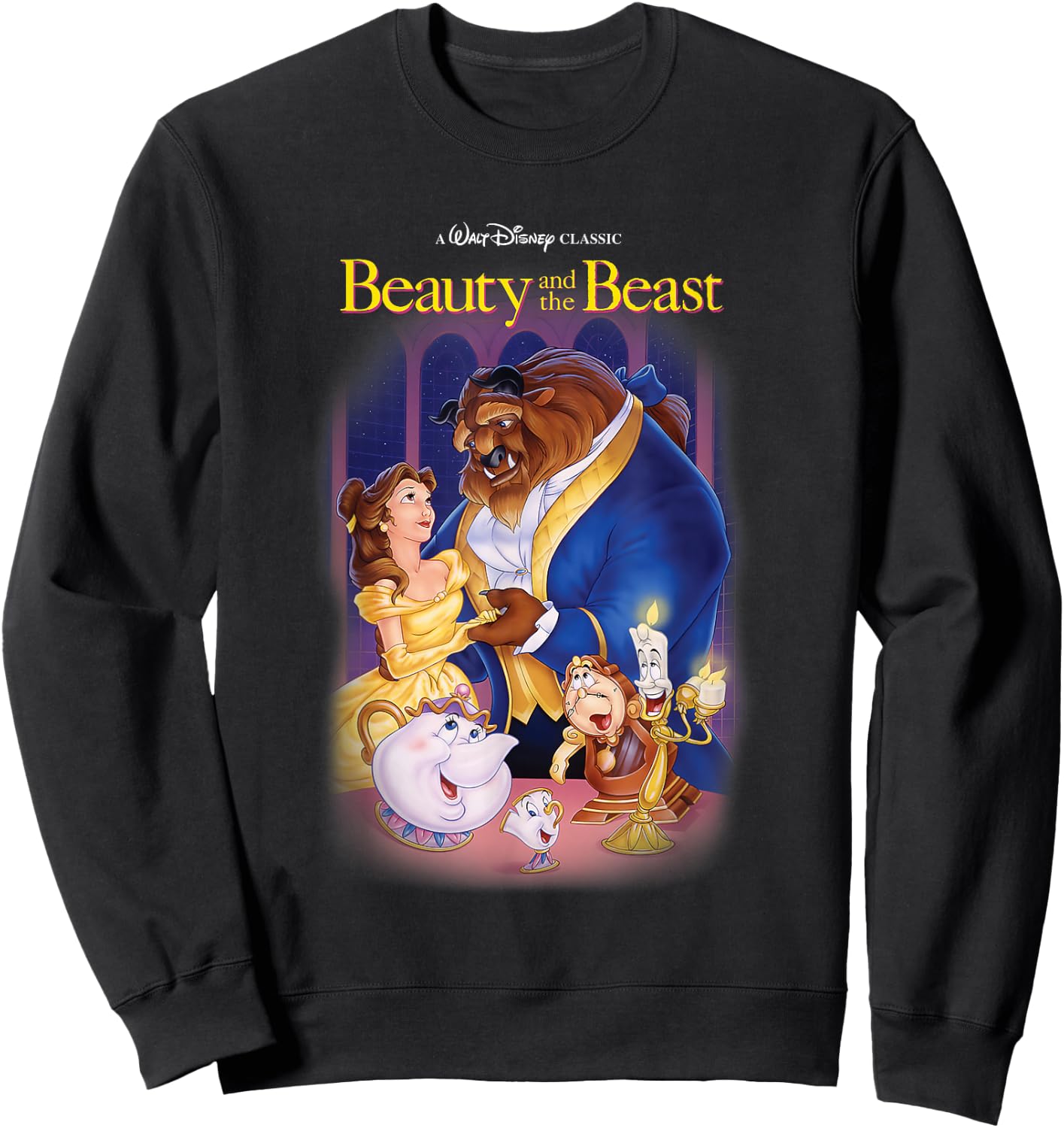 Disney Beauty and the Beast Belle Beast Cover , black Sweatshirt - Sweatshirt | Black