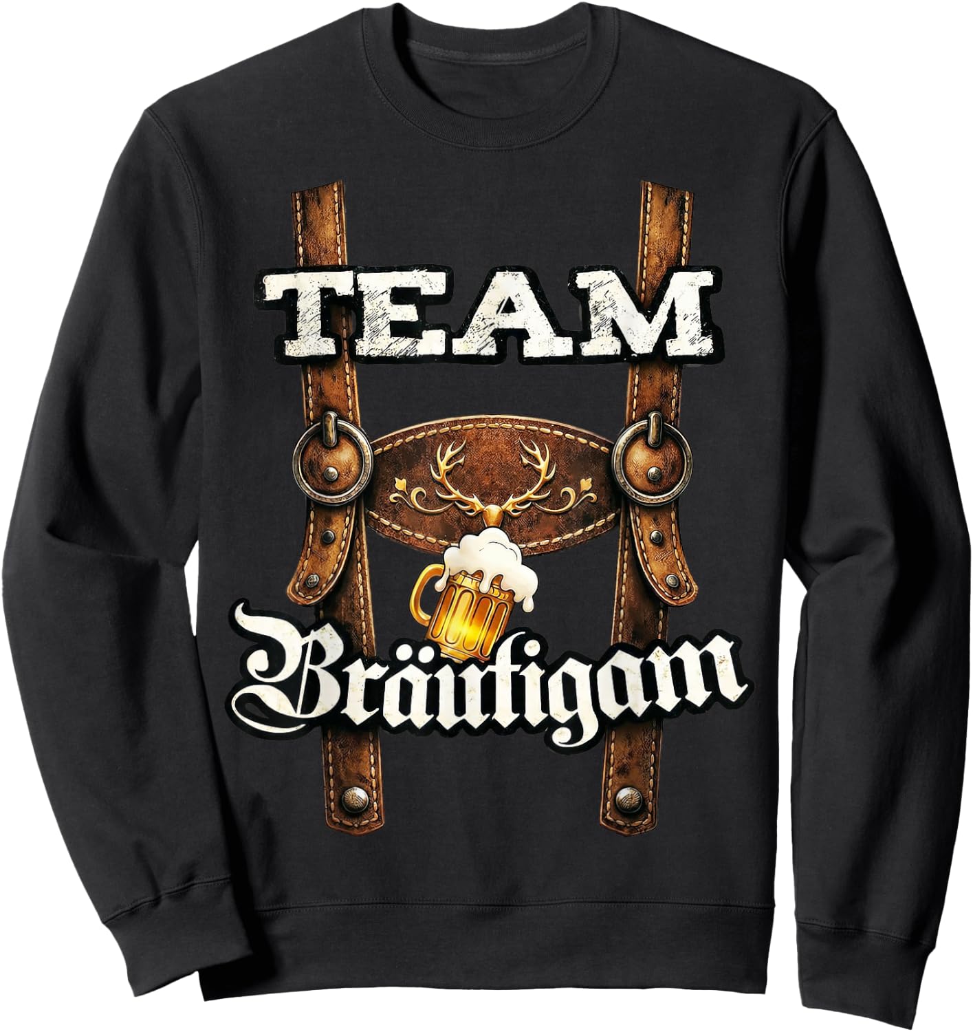Poltern Männer JGA Junggesellenabschied Polterabend Sweatshirt - Sweatshirt | Black