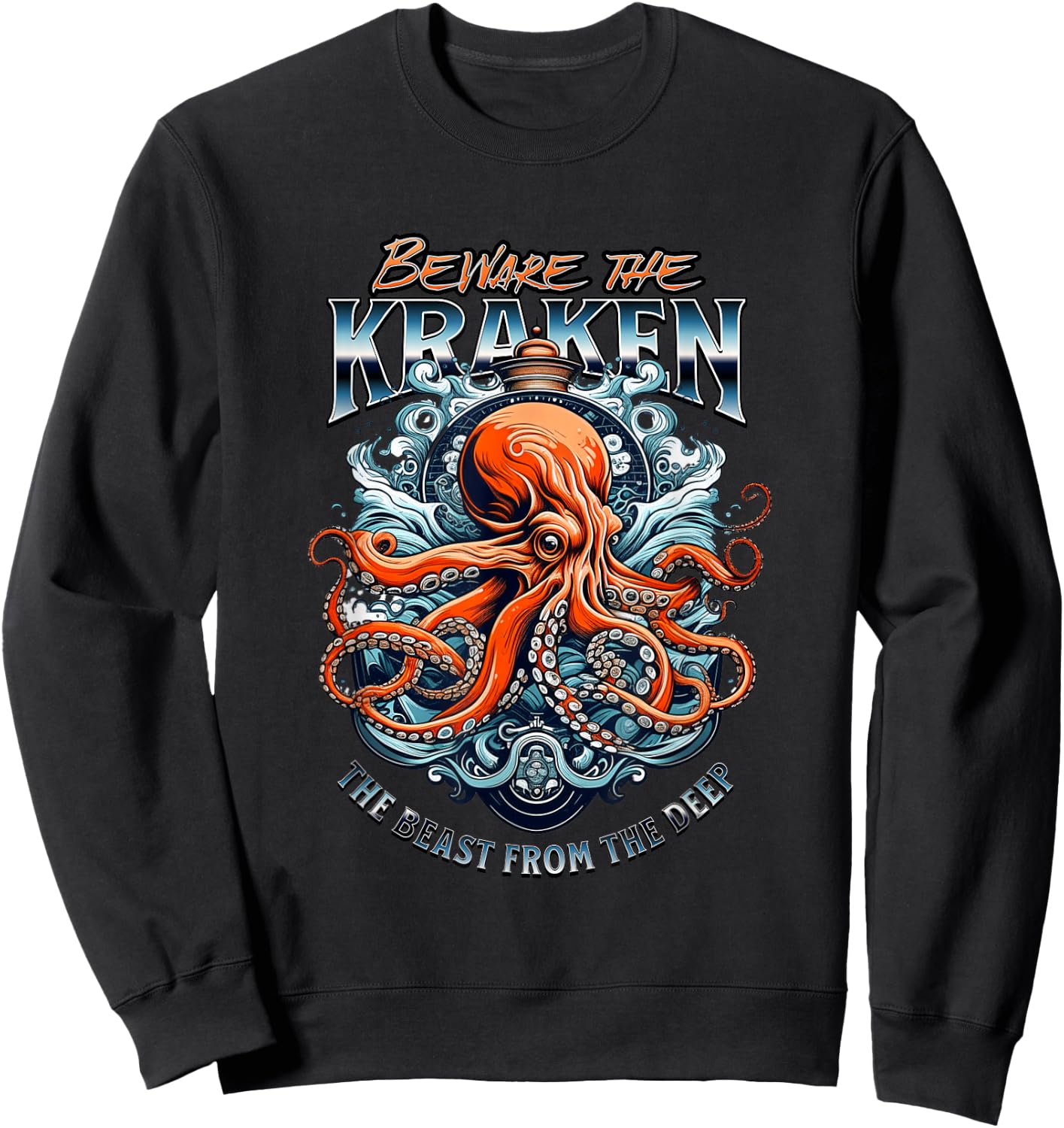 Beware the Kraken Sweatshirt - Sweatshirt | Black