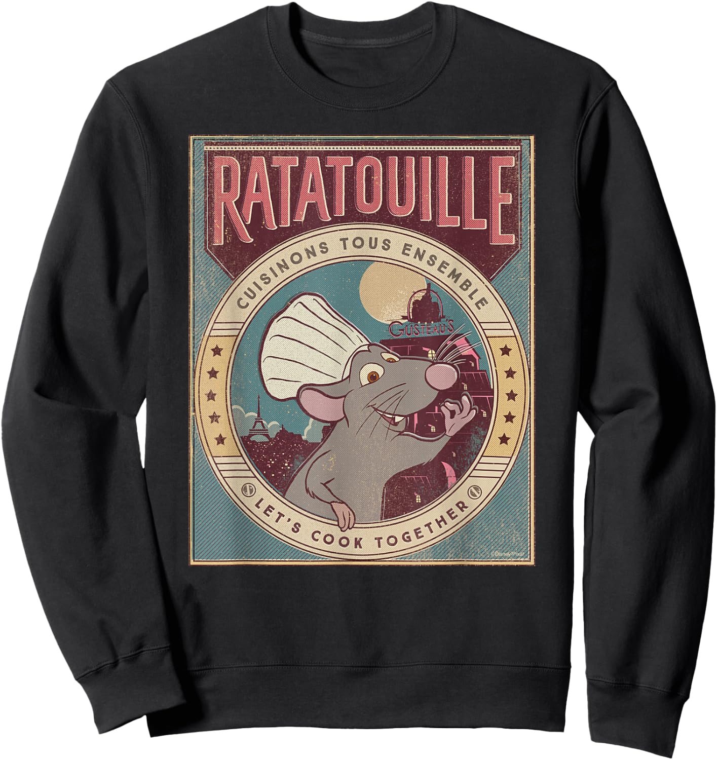 Disney and Pixar's Ratatouille Chef Remy Let's Cook Together Sweatshirt - Sweatshirt | Black