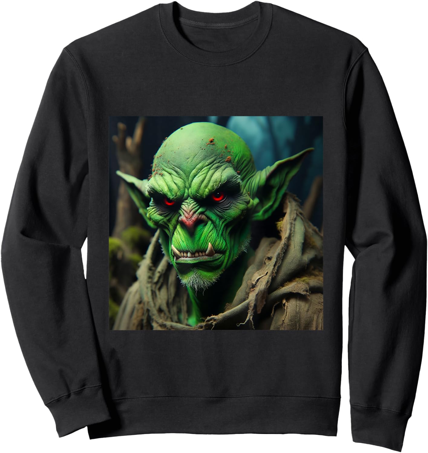 Grußliger grüner Goblin Sweatshirt - Sweatshirt | Black