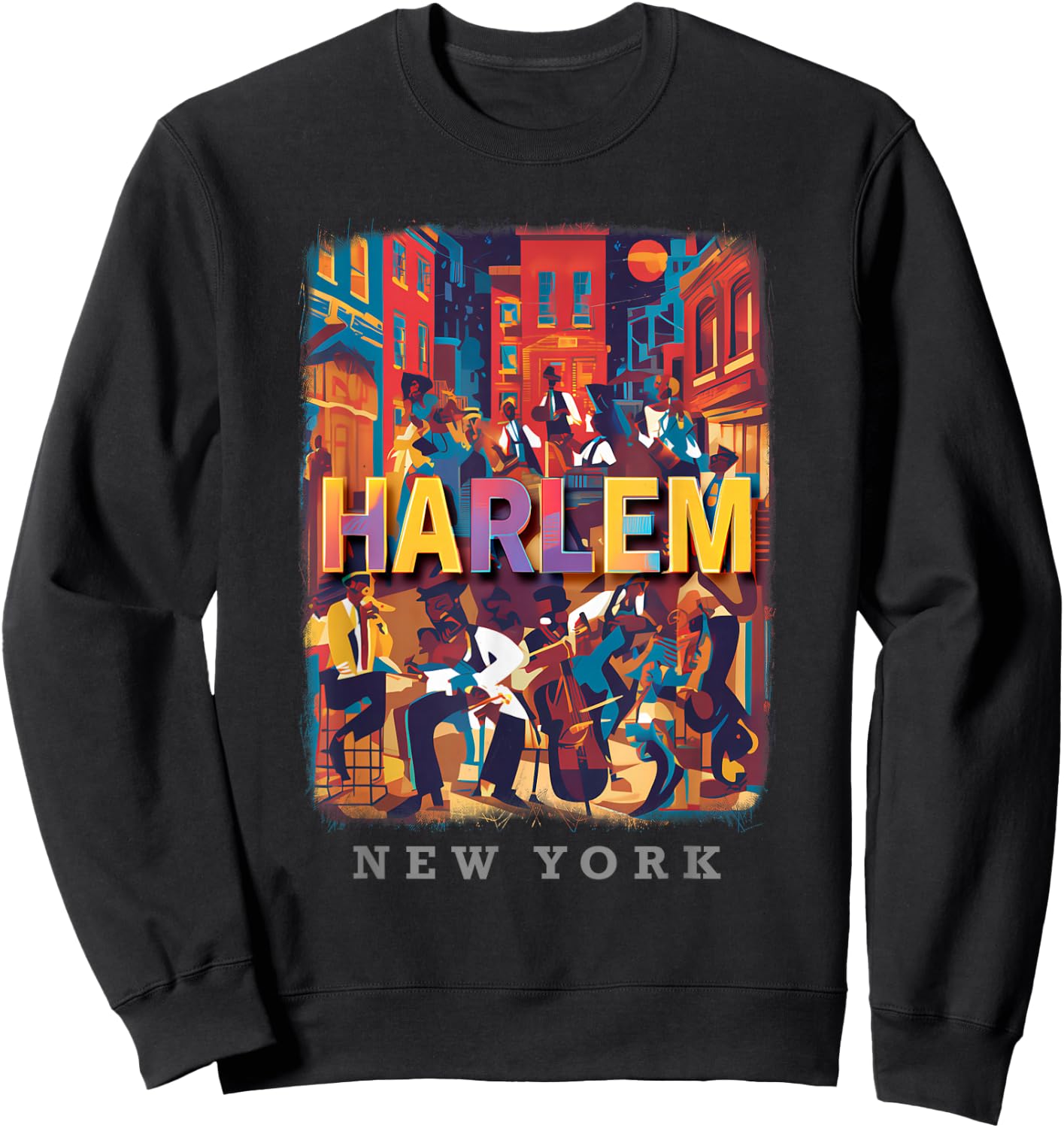 Harlem New York New York City NY Soulful Sounds SD339 Sweatshirt - Sweatshirt | Black