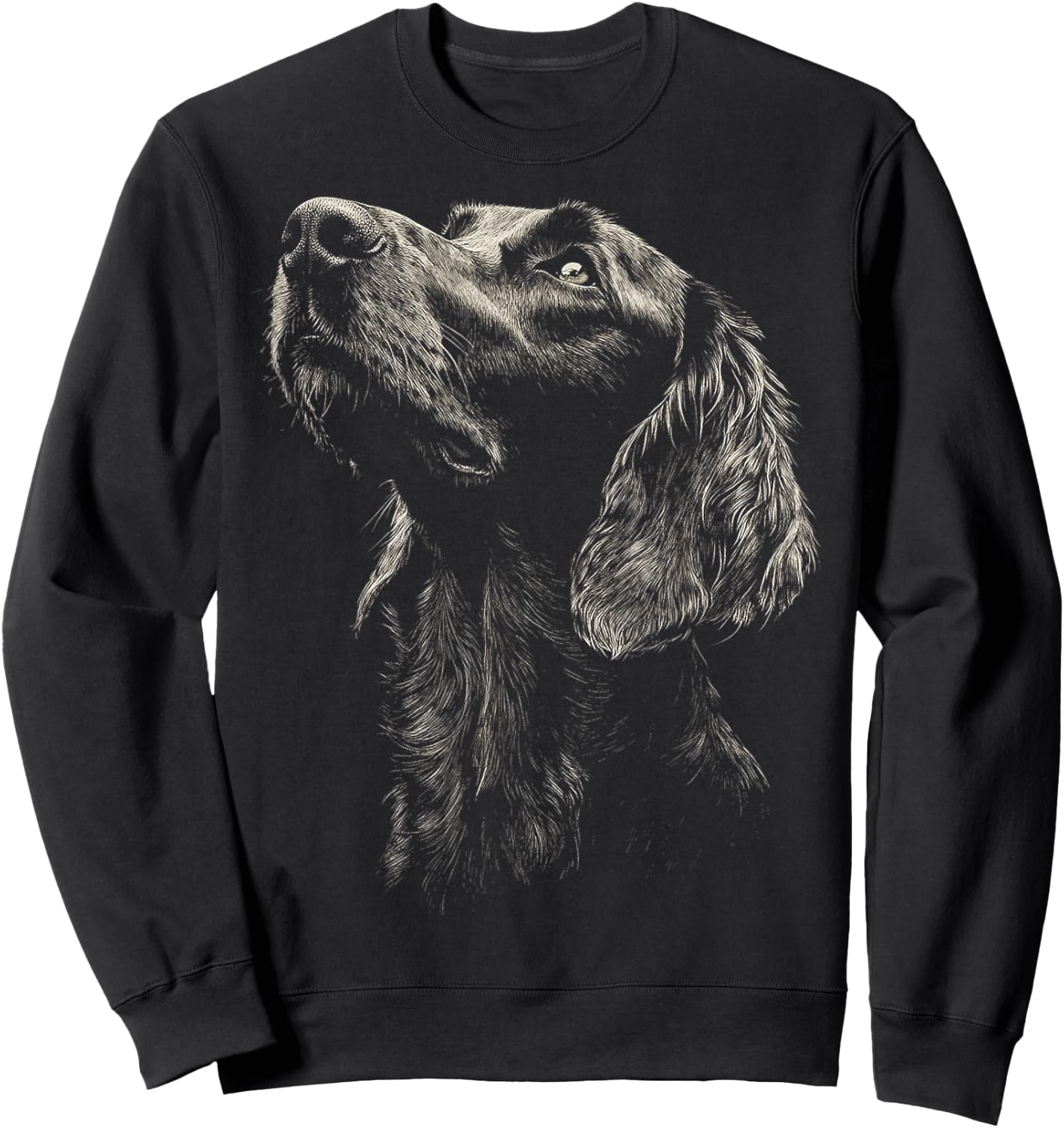Irish Setter Dog Motif Pet Artwork Irish Setter Women Kids Sweatshirt - Sweatshirt | Black