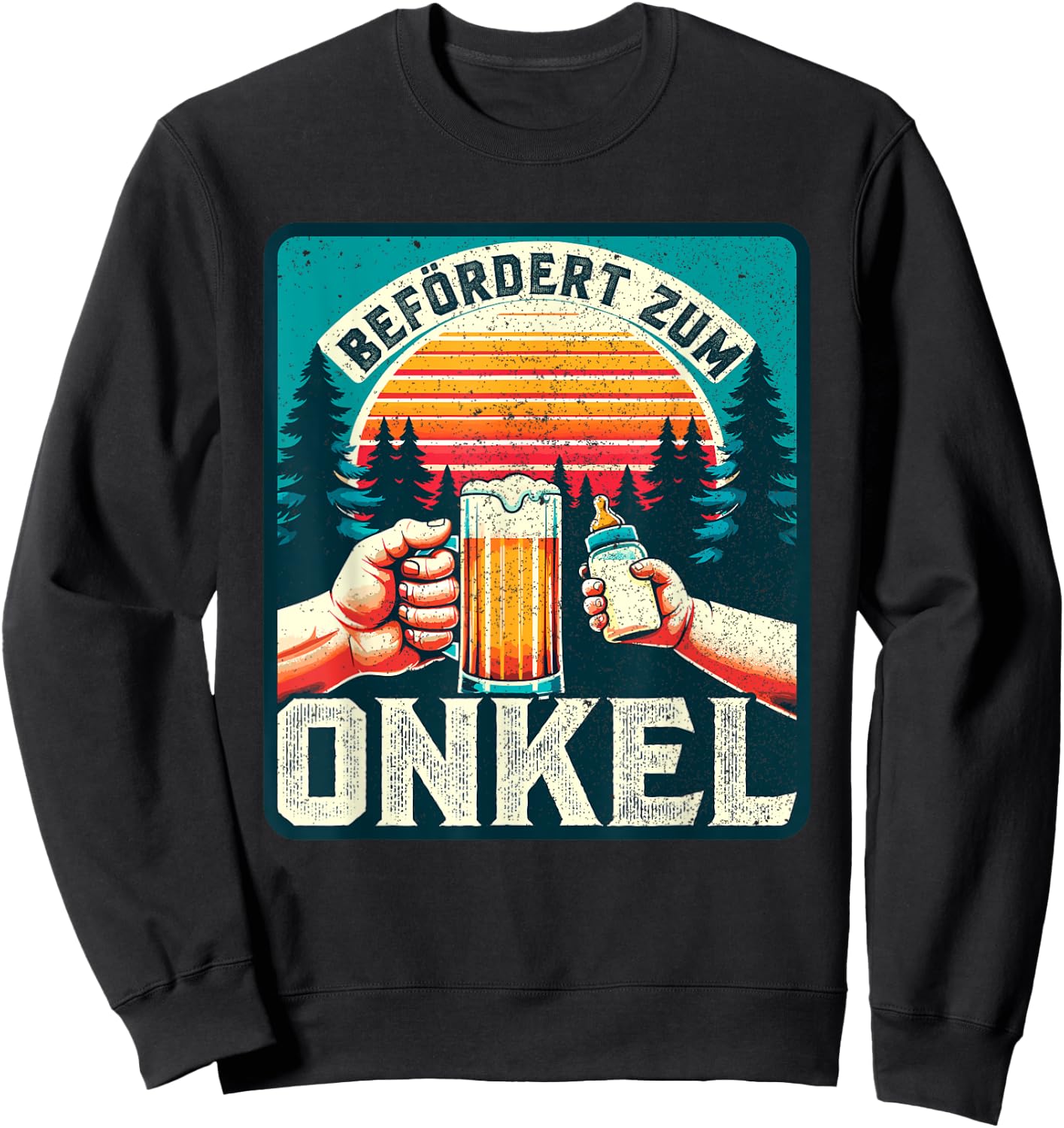 Werdender Onkel Bald Zukünftiger Onkel - Befördert zum Onkel Sweatshirt - Sweatshirt | Black