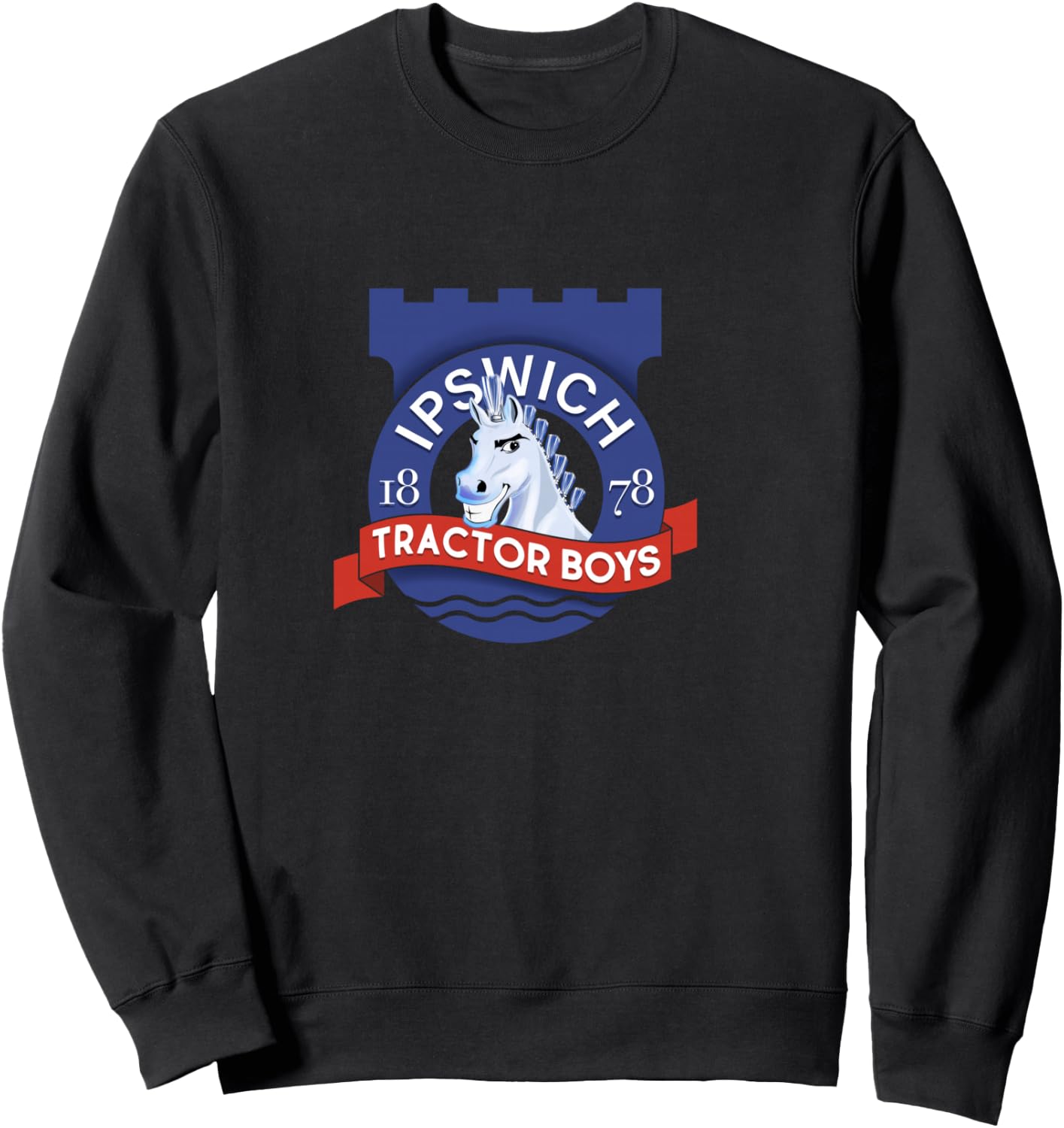 Ipswich Town Fan Tractor Boys - Suffolk Punch Badge Sweatshirt - Sweatshirt | Black