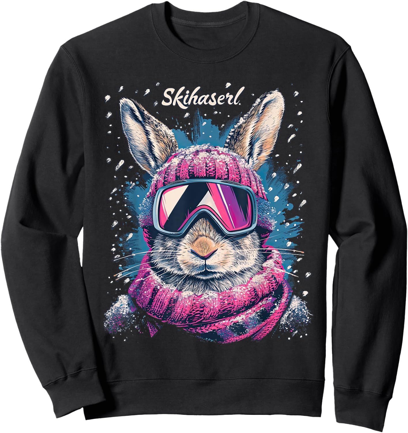 Skihaserl Apres Ski Haserl Skier Winter Women's , black Sweatshirt - Sweatshirt | Black