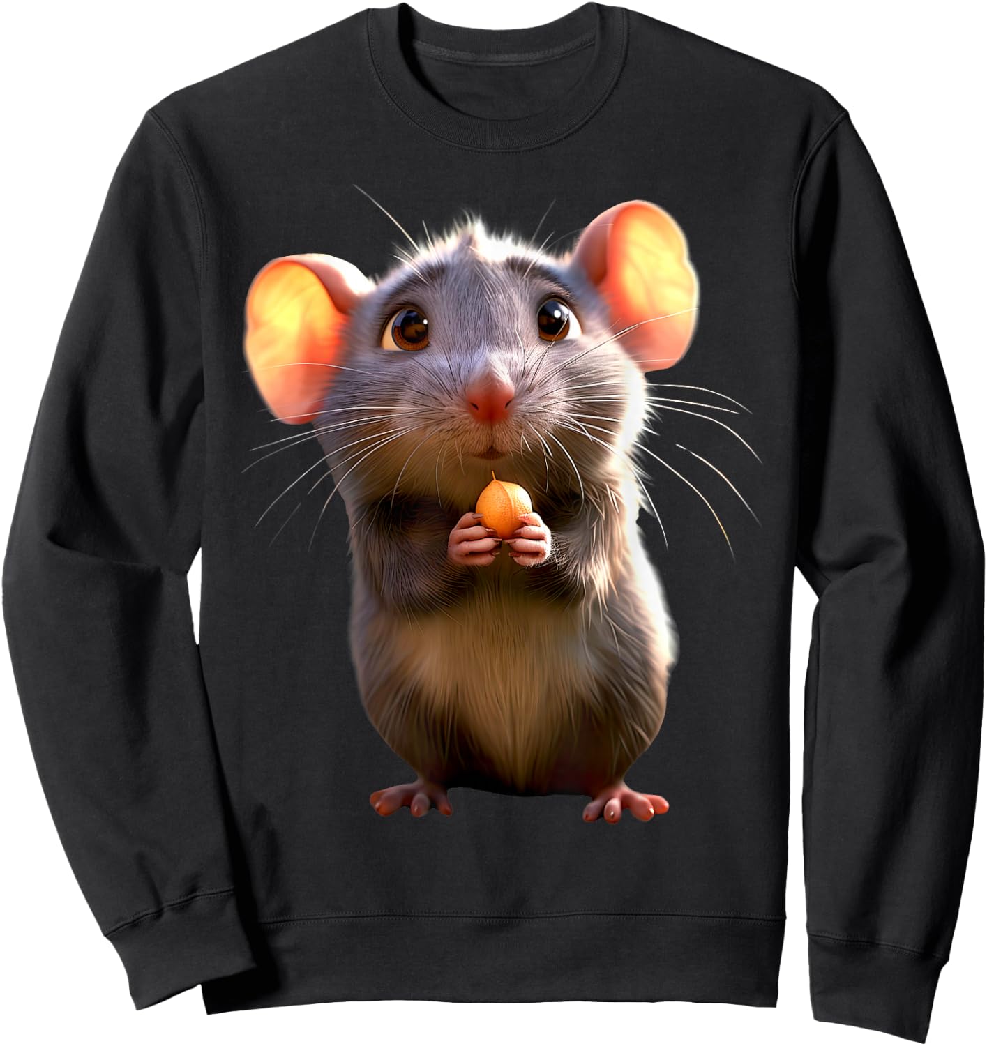 Rat Cute Mouse Rodents Dwarf Mouse Small Rats Mice Sweatshirt - Sweatshirt | Black