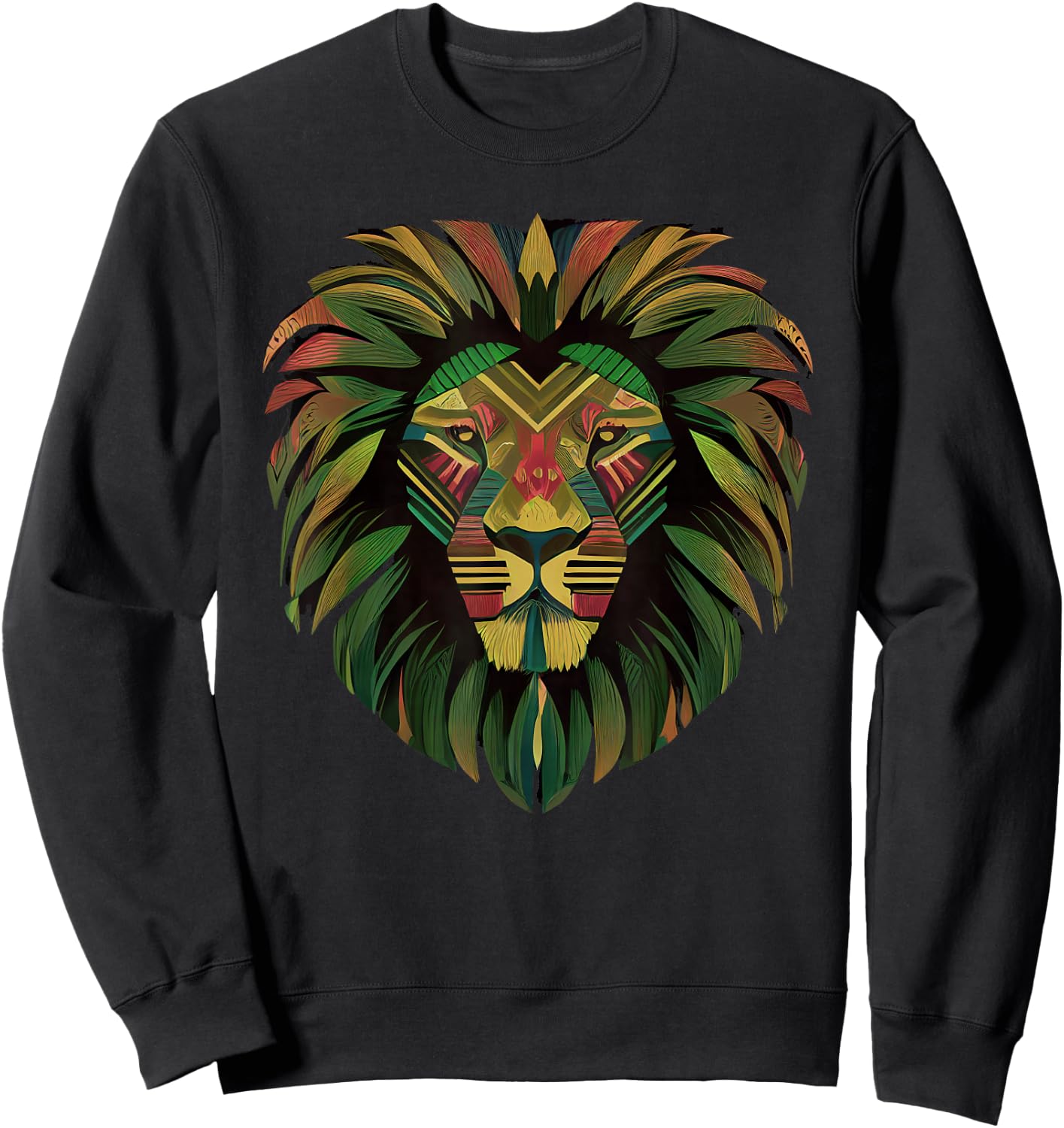 Vintage Leo Africa Lion Tribal Sign Kids Birthday Juneteenth Sweatshirt - Sweatshirt | Black