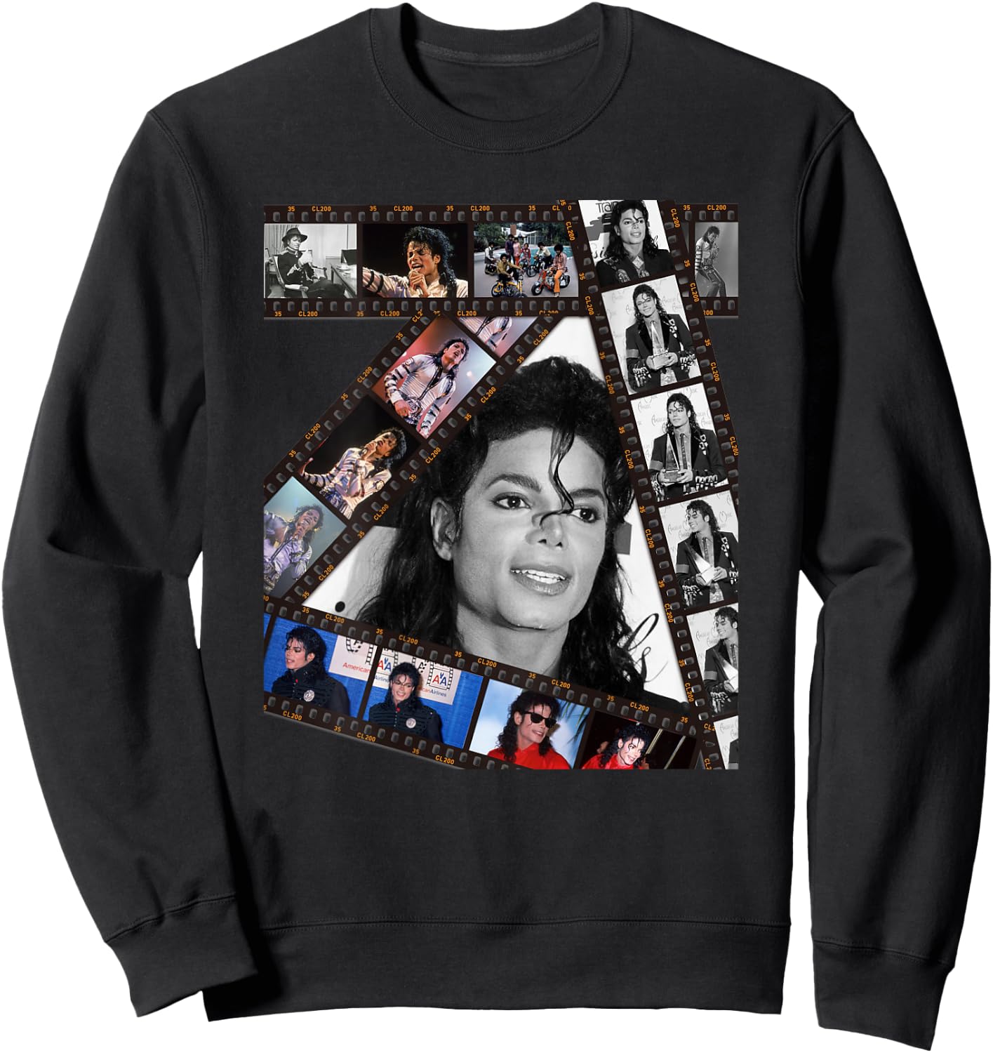 MJ-002_Back Print Sweatshirt - Sweatshirt | Black