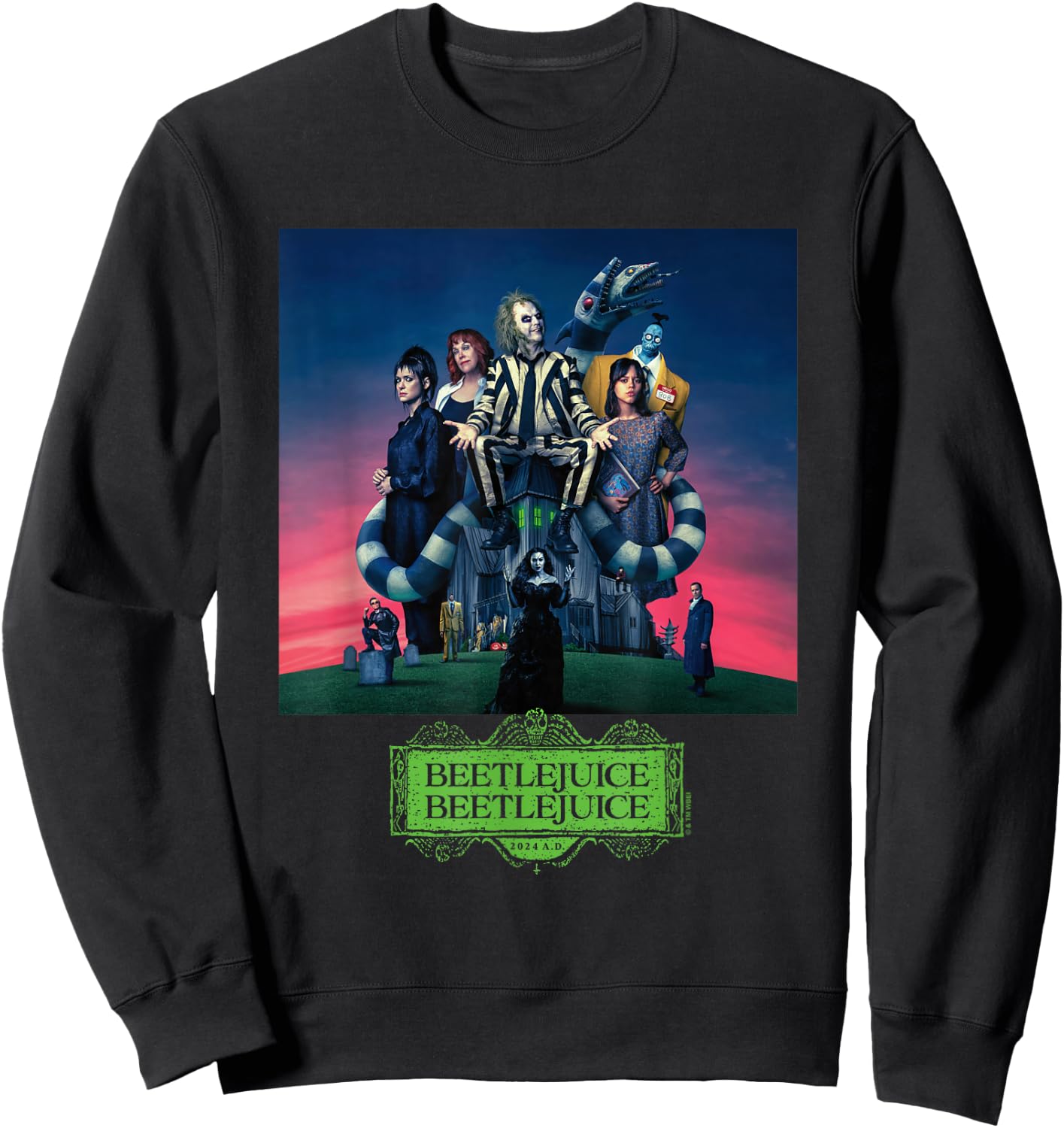 Beetlejuice Gangs All Here , Black, S Sweatshirt - Sweatshirt | Black