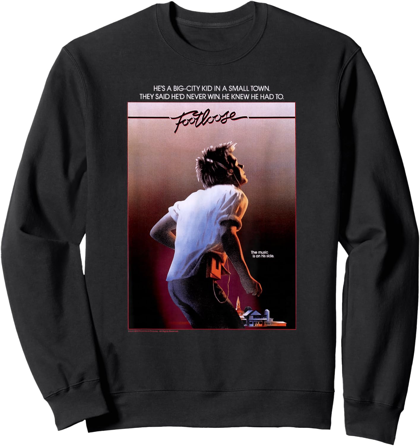 Footloose Poster Sweatshirt - Sweatshirt | Black