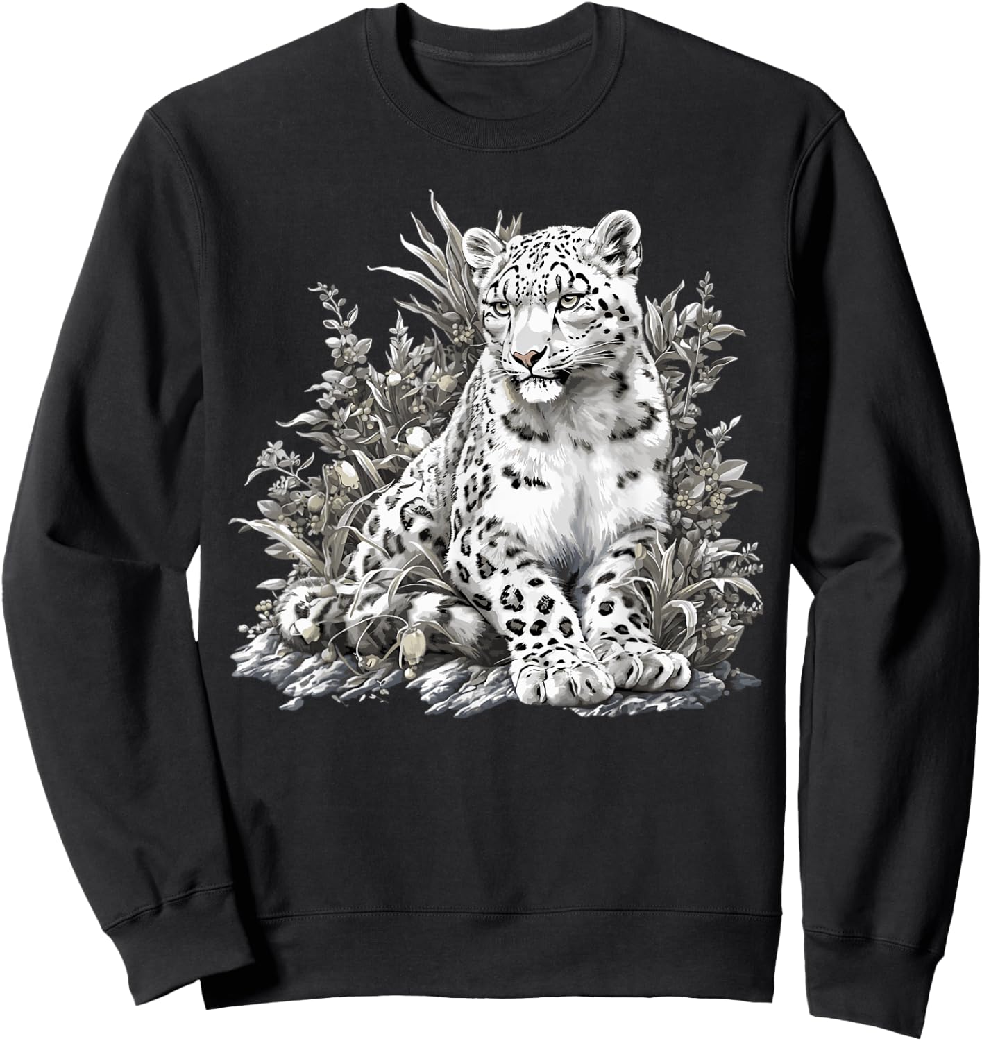 Snow Leopards Lovers Snow Leopard Sweatshirt - Sweatshirt | Black
